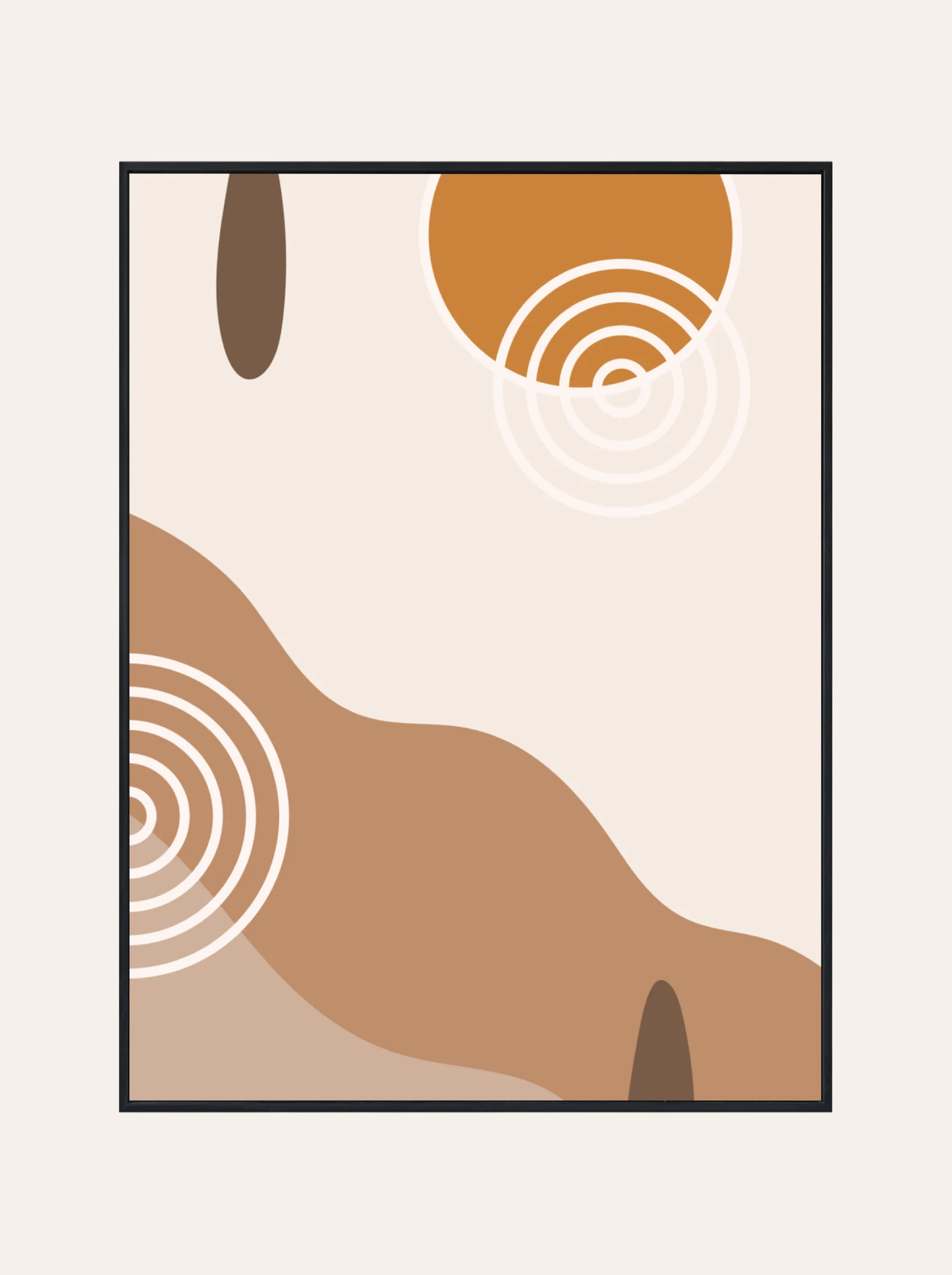 Plakat Abstrakcja Mocha Nr. 1