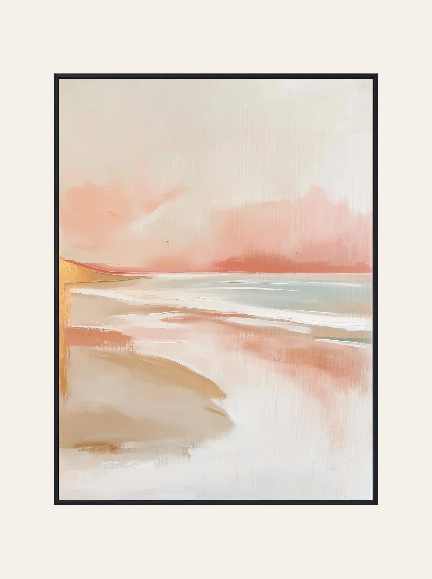 Plakat Abstrakcyjna Różowa Plaża