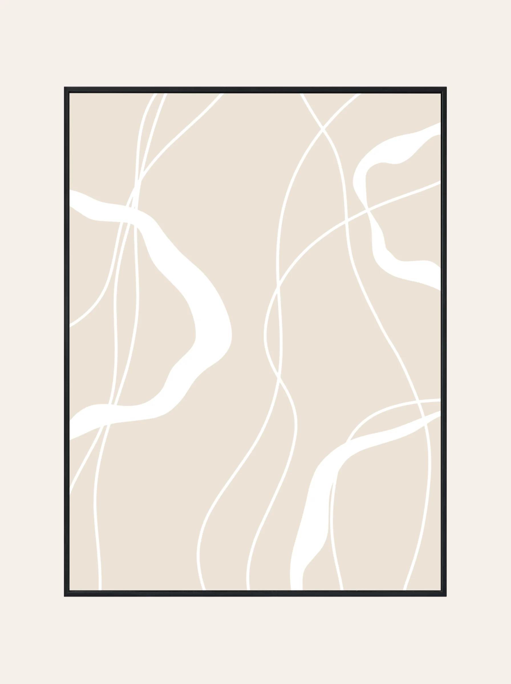 Plakat Beżowe Linie Nr. 1