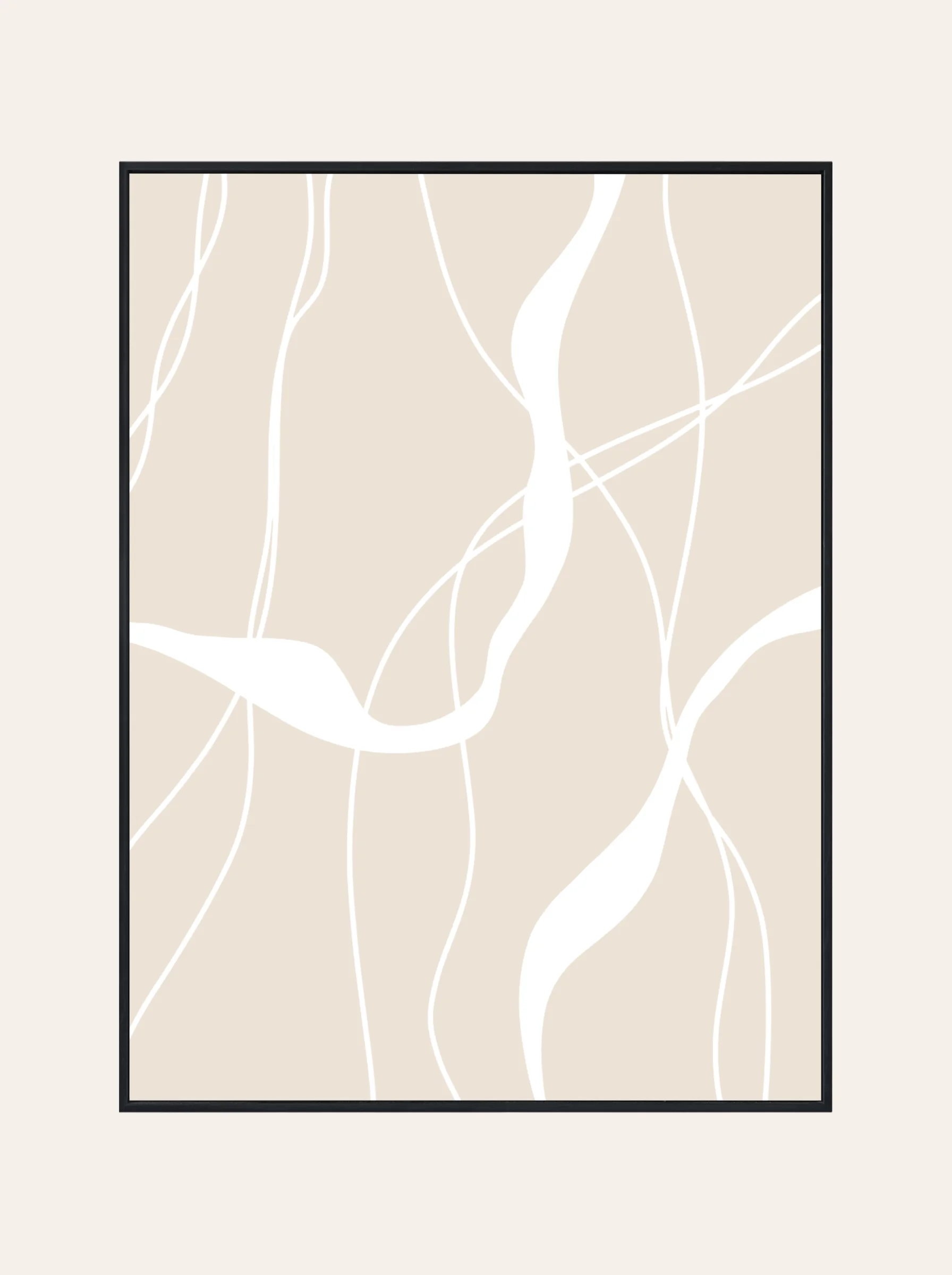 Plakat Beżowe Linie Nr. 3