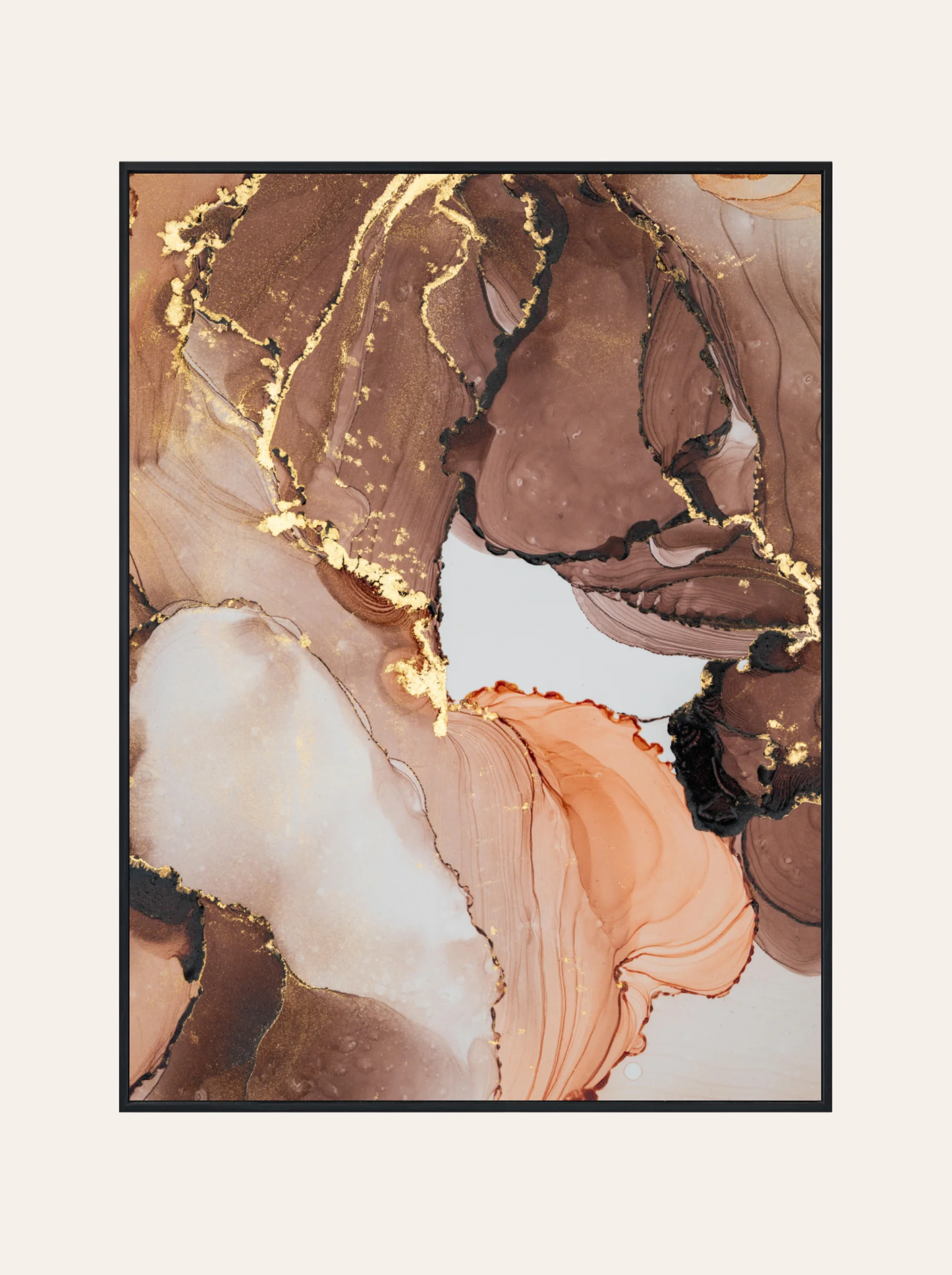 Plakat Beżowy Marmur Nr. 1