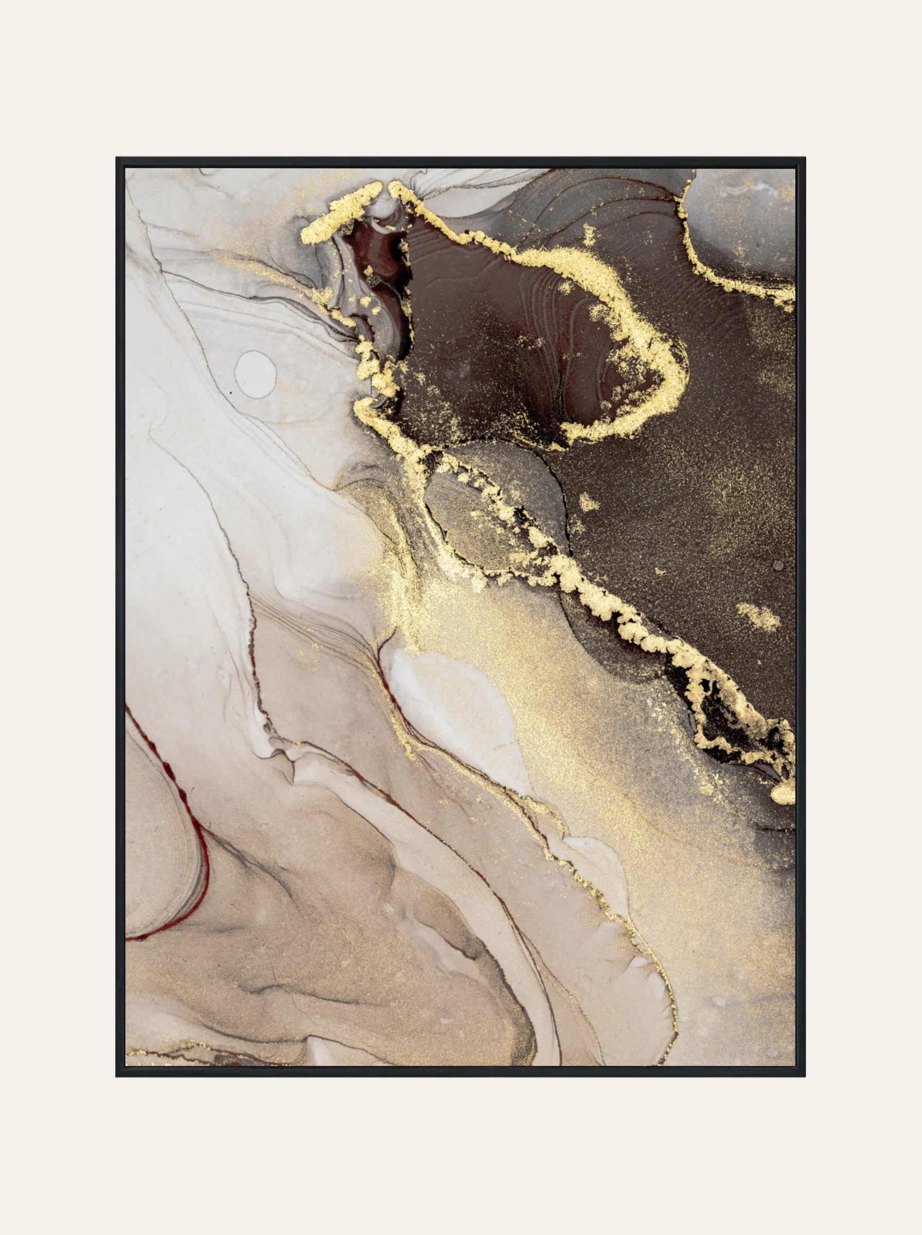 Plakat Beżowy Marmur Nr. 4