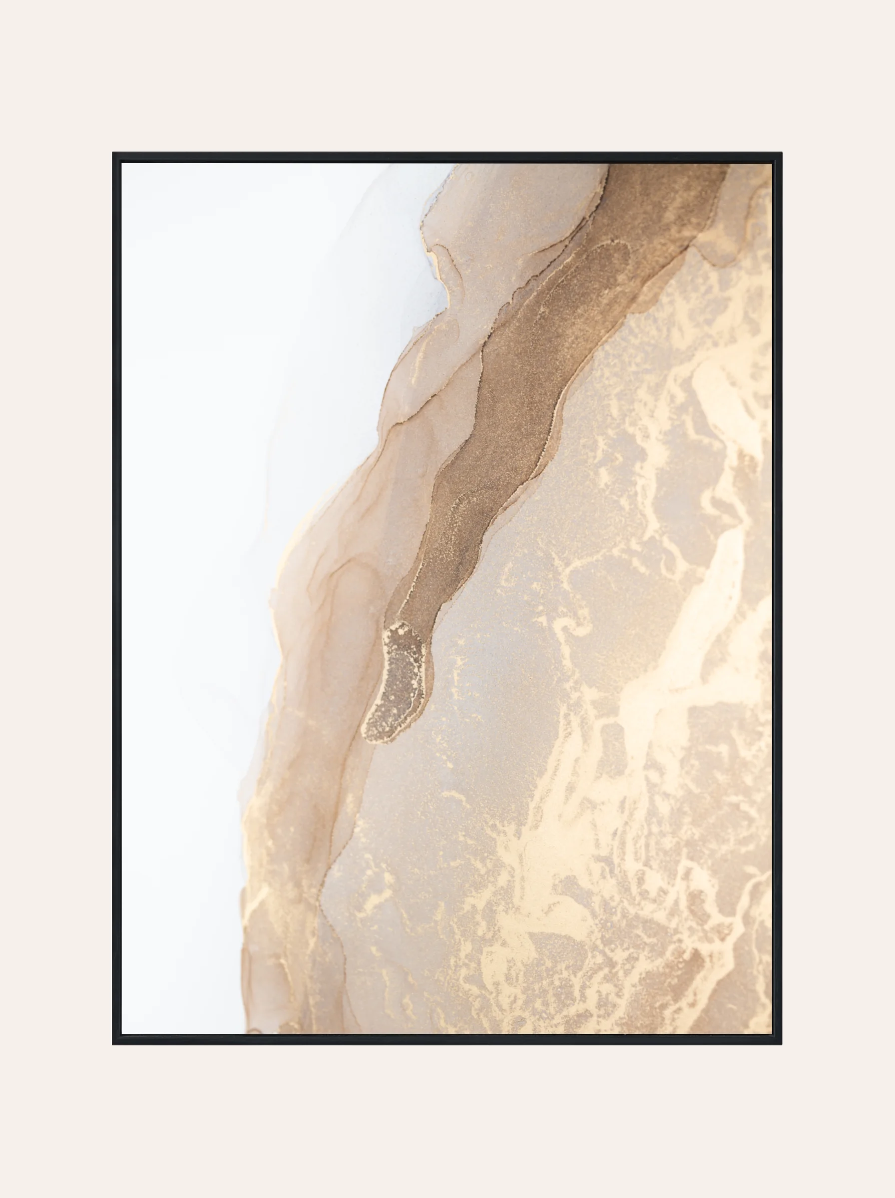 Plakat Beżowy Marmur Nr. 6