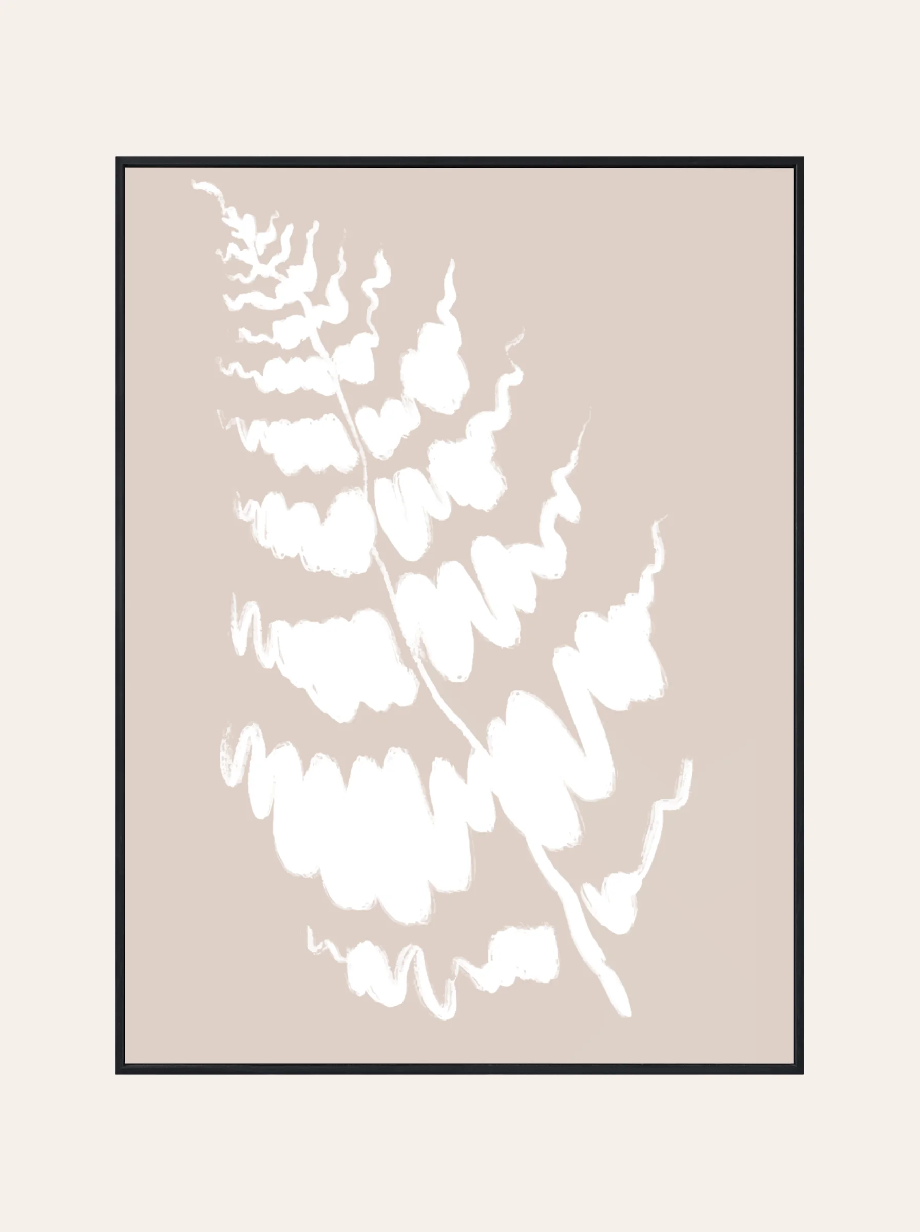 Plakat Biała Abstrakcja Nr. 5