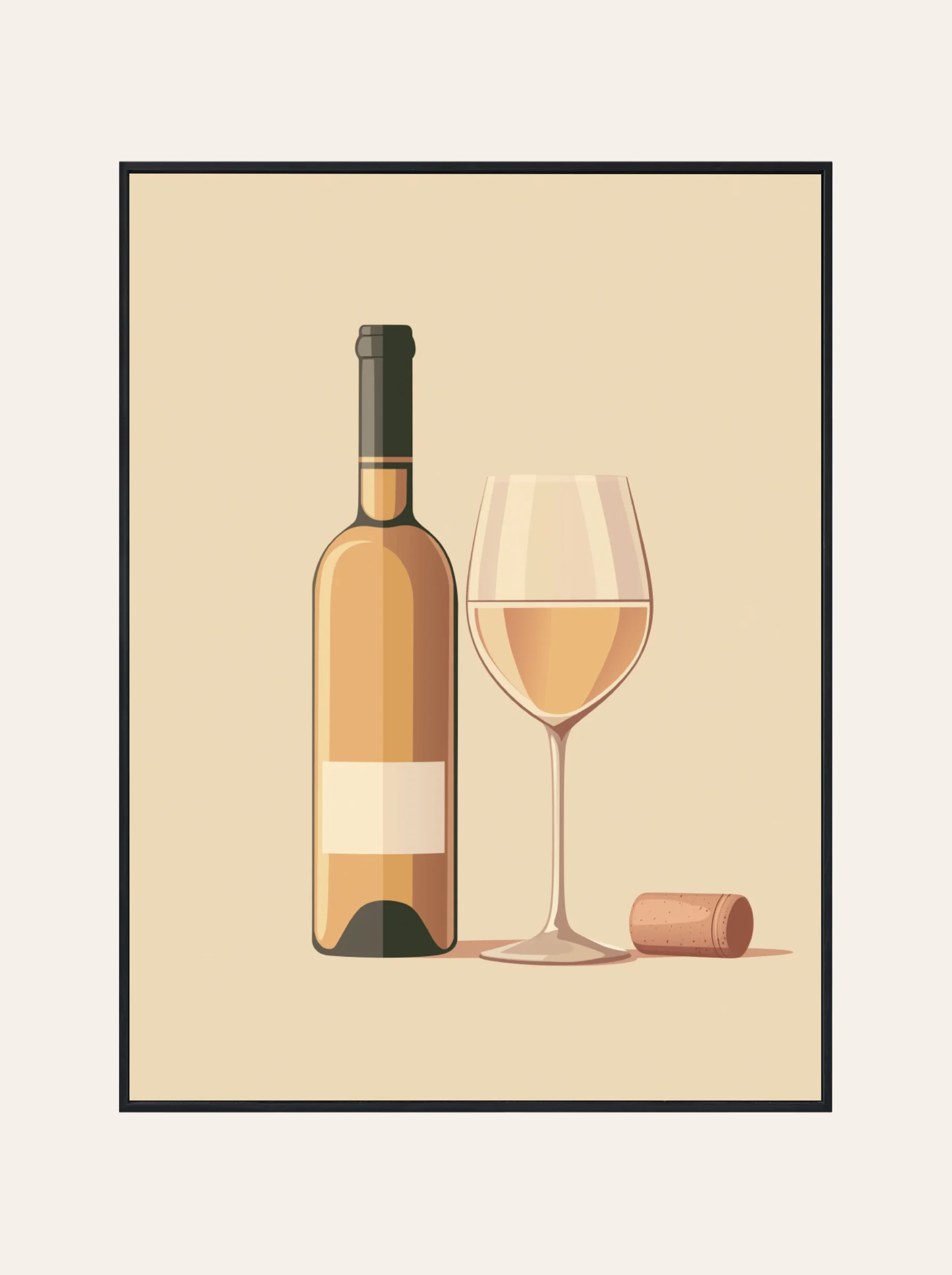 Plakat Białe Wino