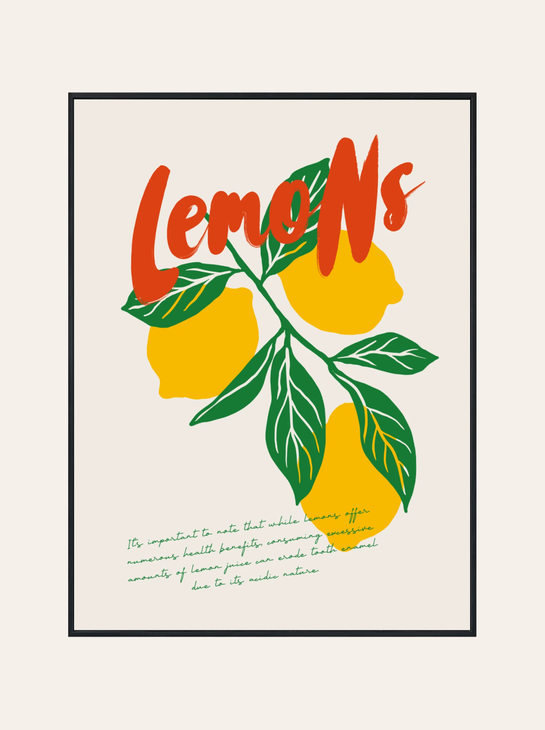 Plakat Cytryny Nr. 1