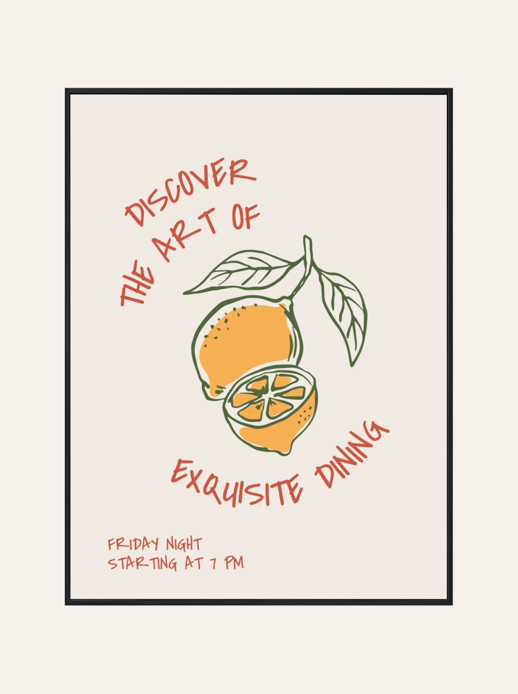 Plakat Cytryny Nr. 2