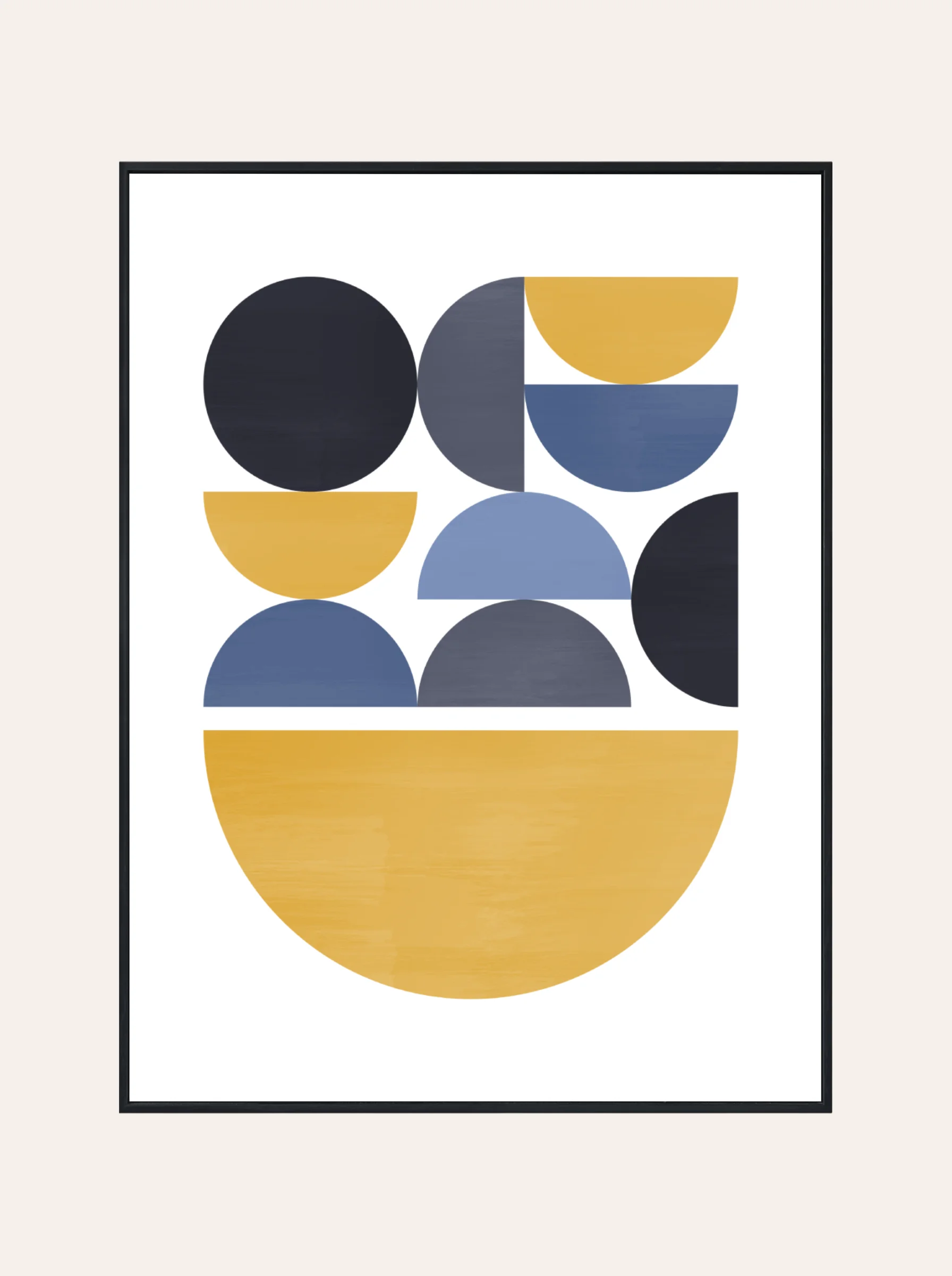 Plakat Figury Niebieskie Nr. 2