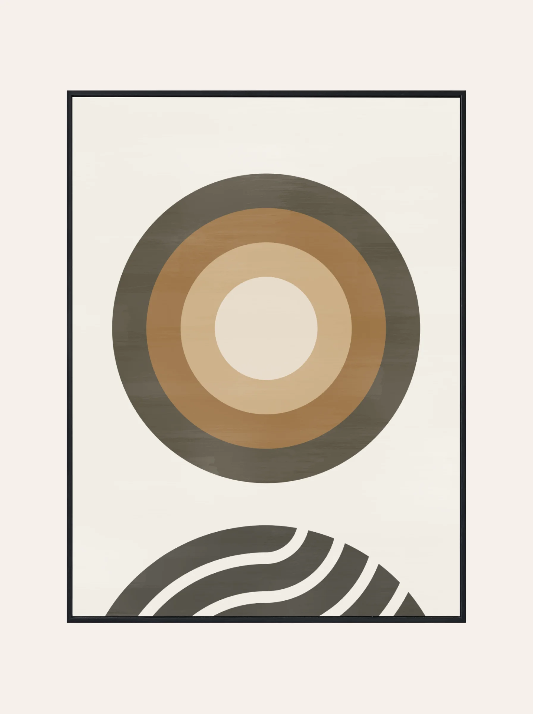 Plakat Figury Odcienie Beżu Nr. 1