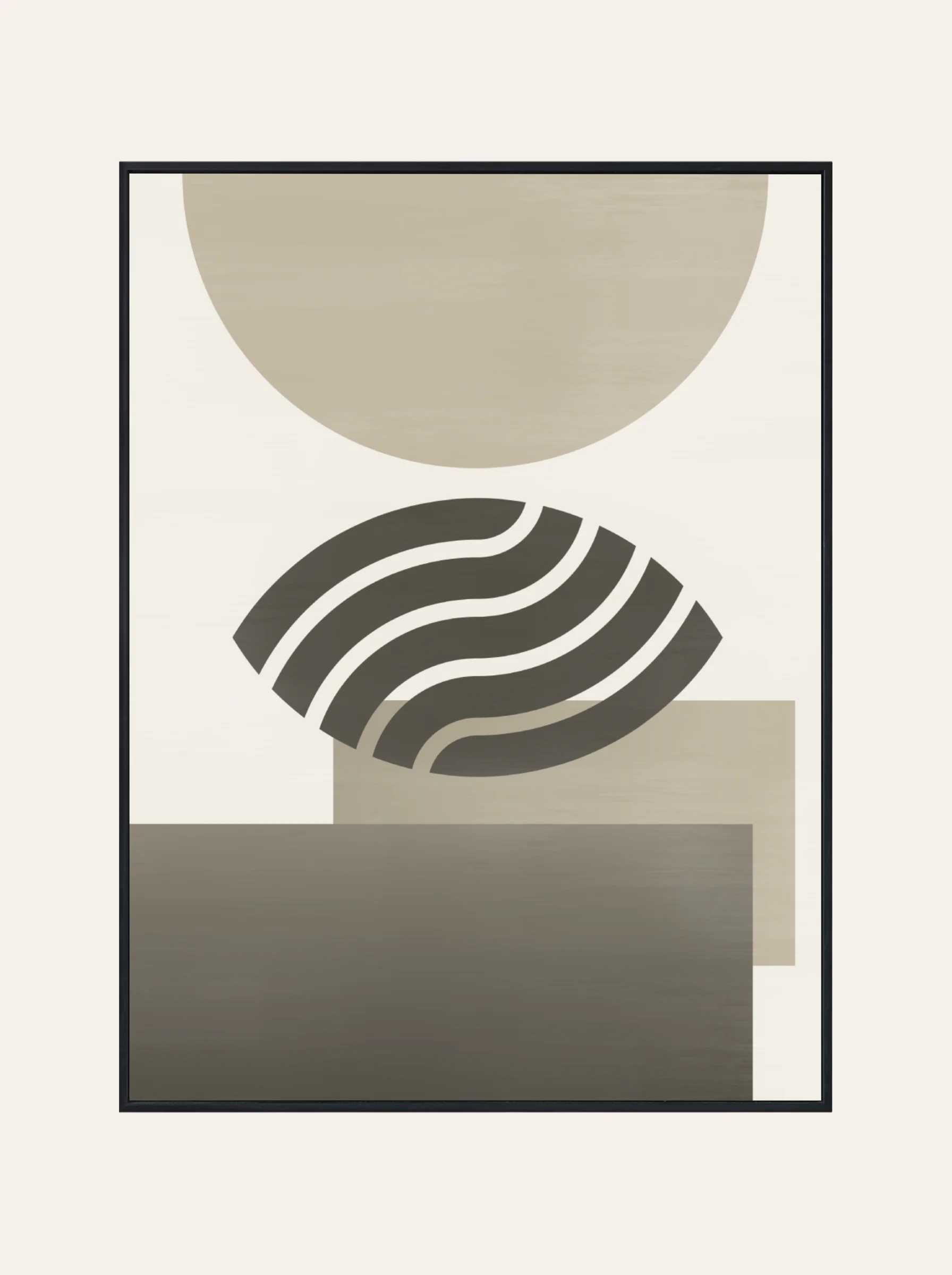 Plakat Figury Odcienie Beżu Nr. 2