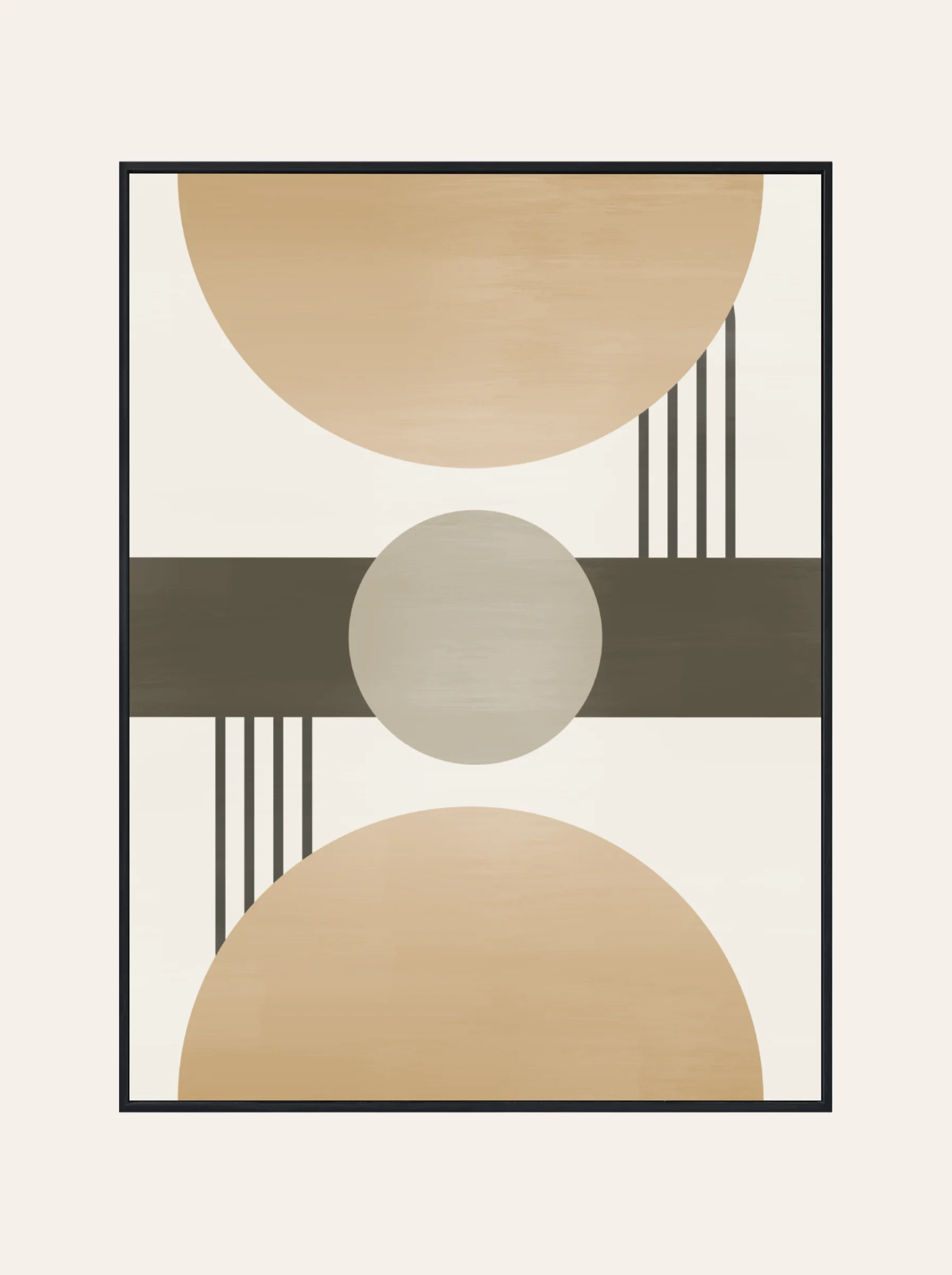 Plakat Figury Odcienie Beżu Nr. 3