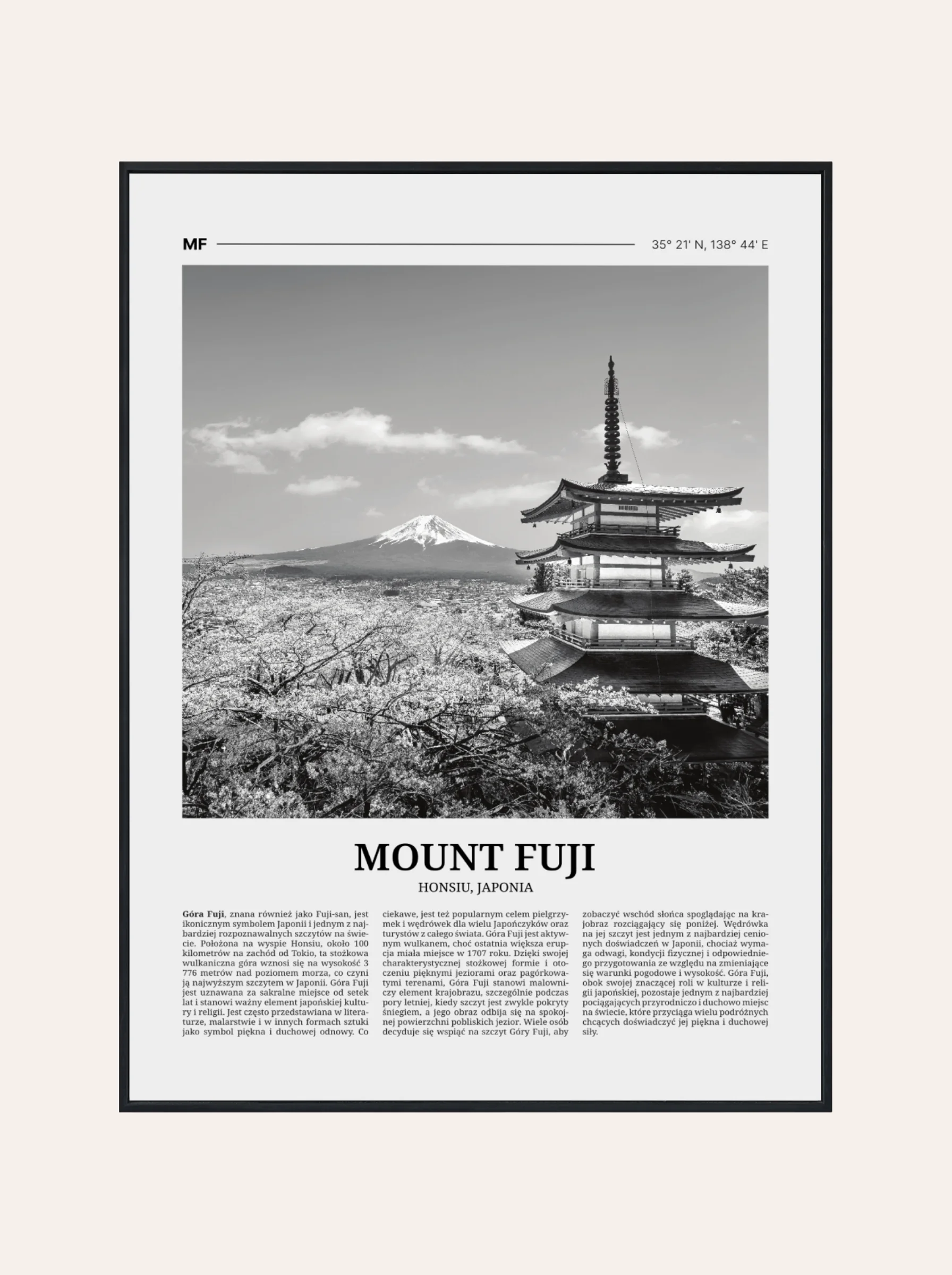 Plakat Gazetka Góra Fuji
