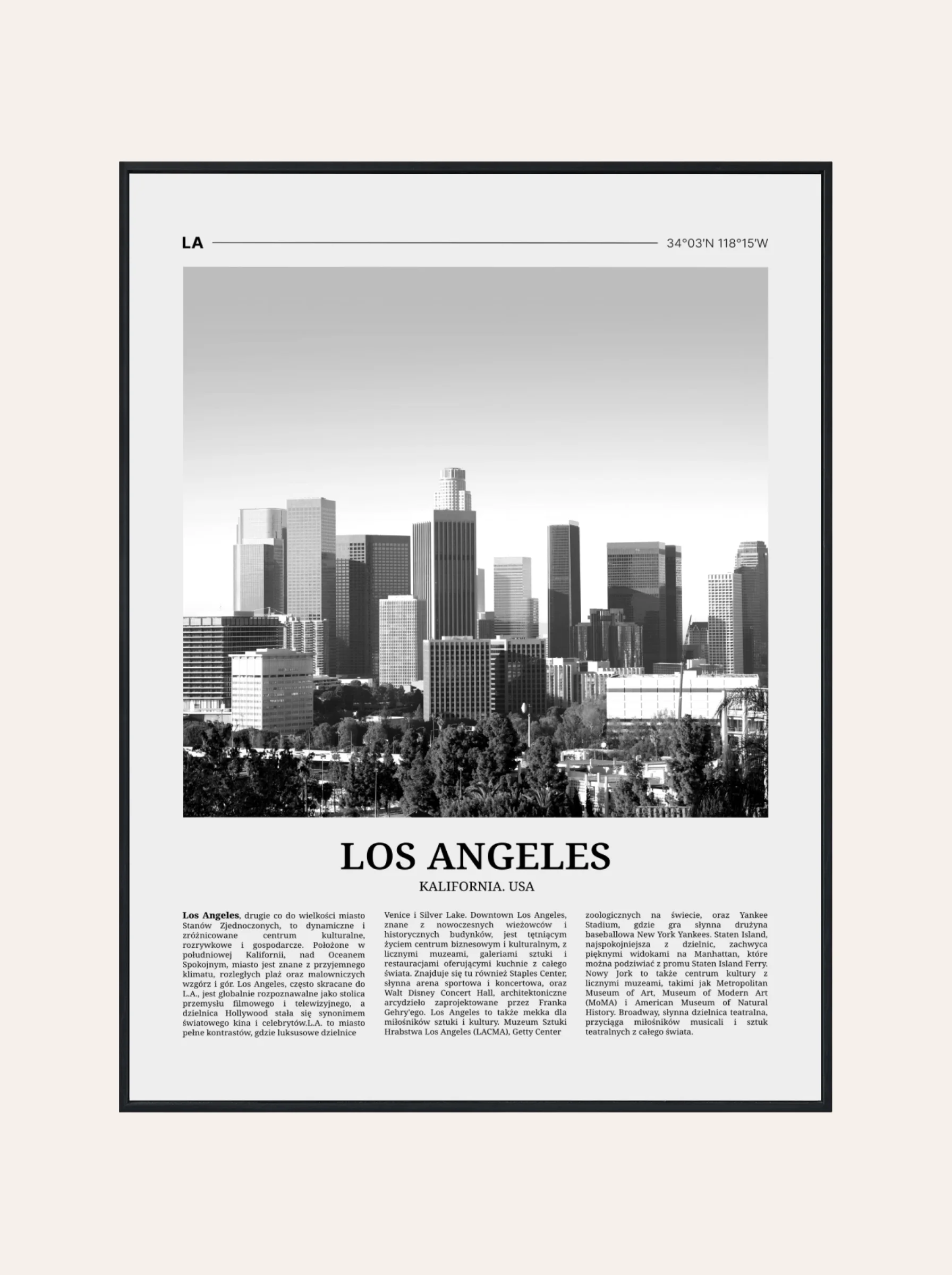 Plakat Gazetka Los Angeles