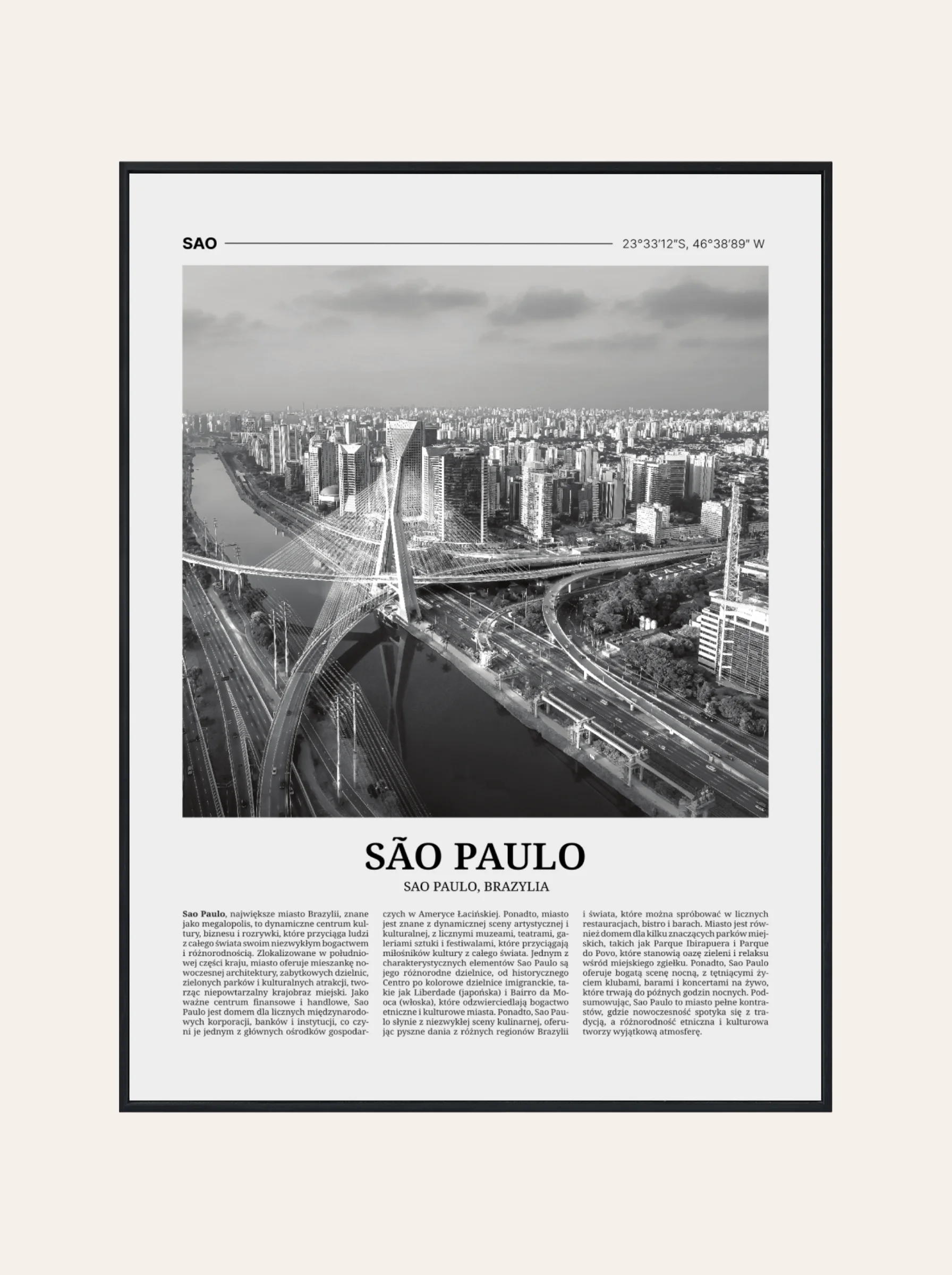 Plakat Gazetka San Paulo