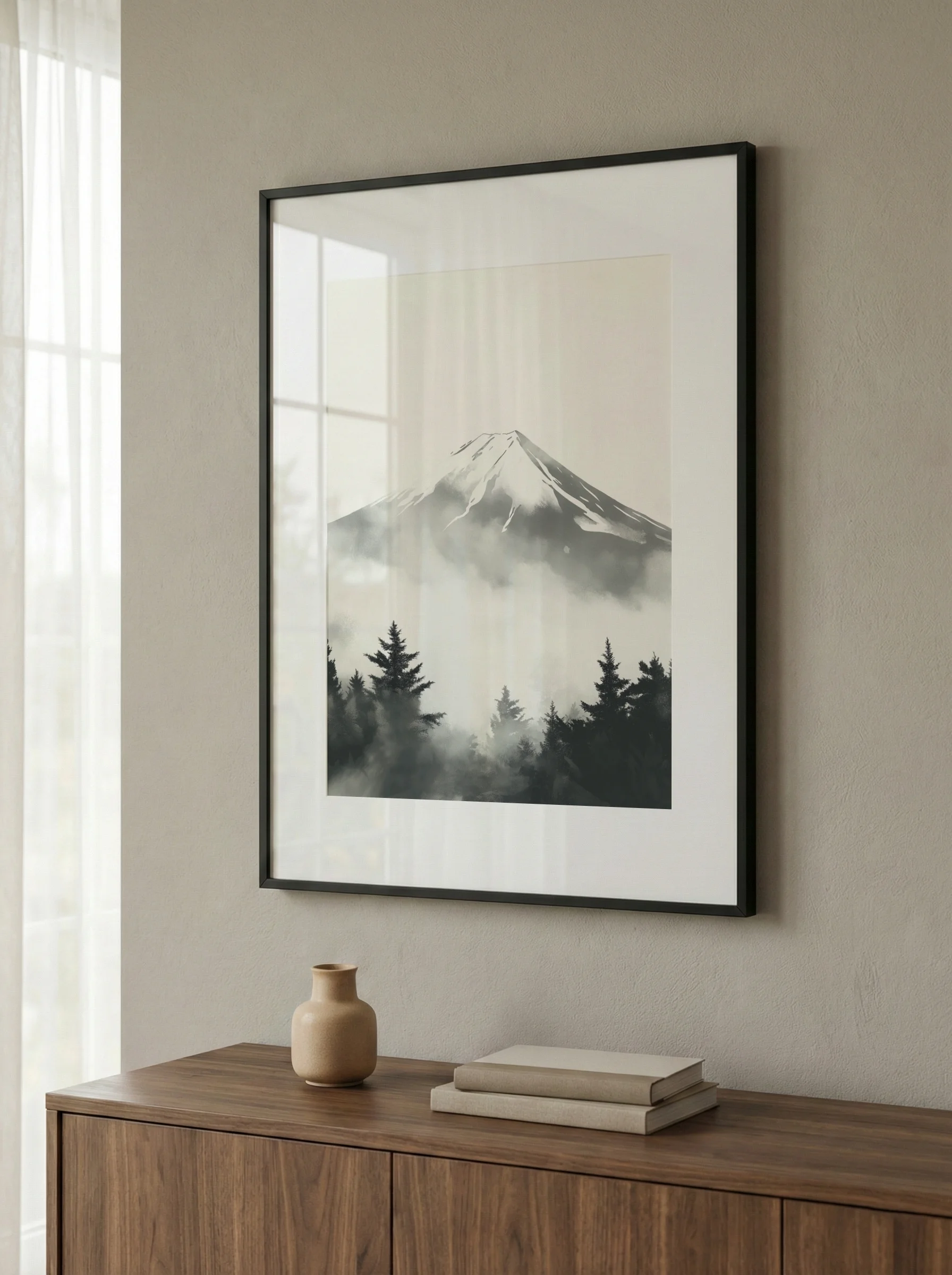 Plakat Góra Fuji we Mgle - obrazek 2