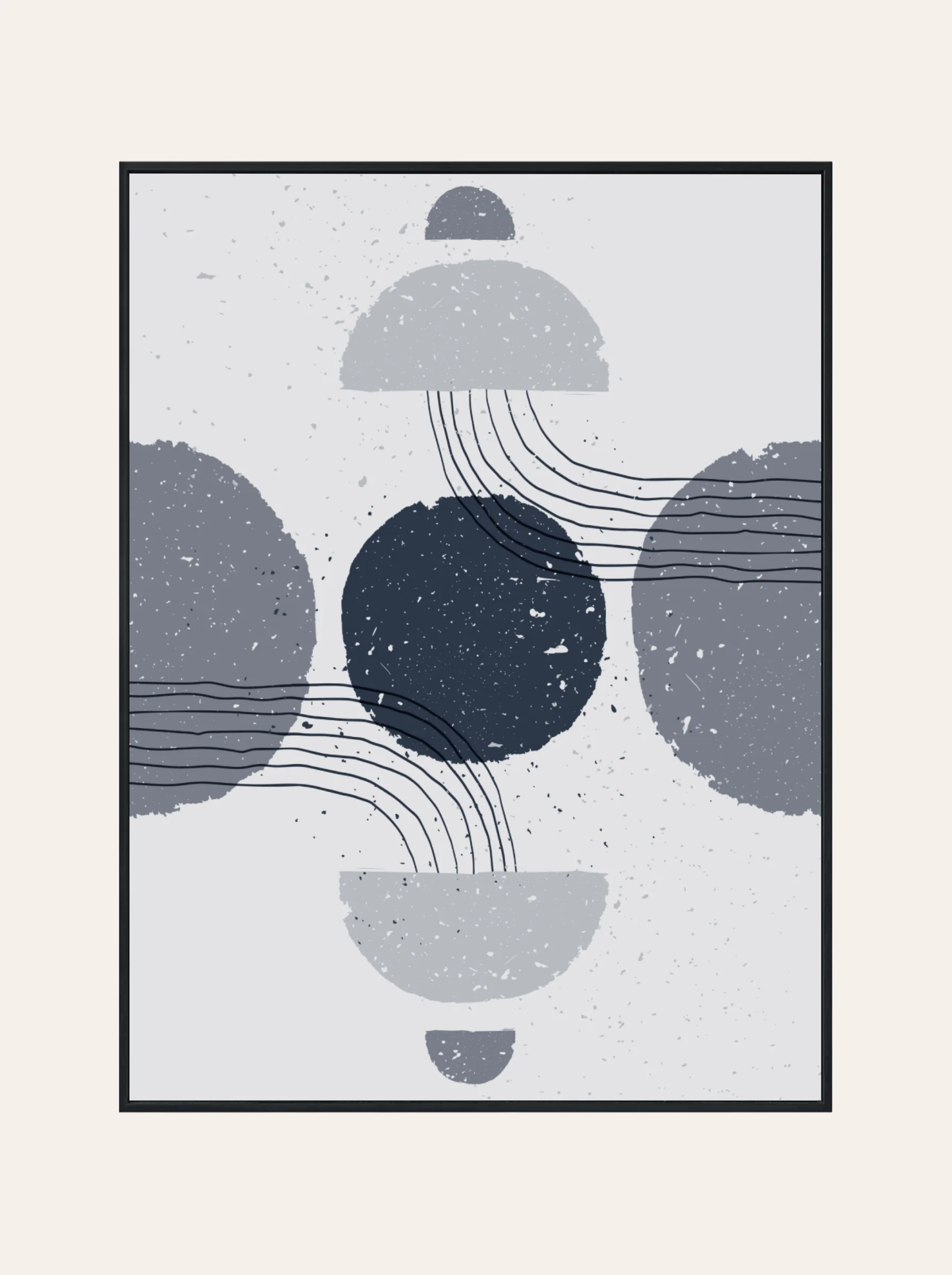 Plakat Granatowa Abstrakcja Nr. 3
