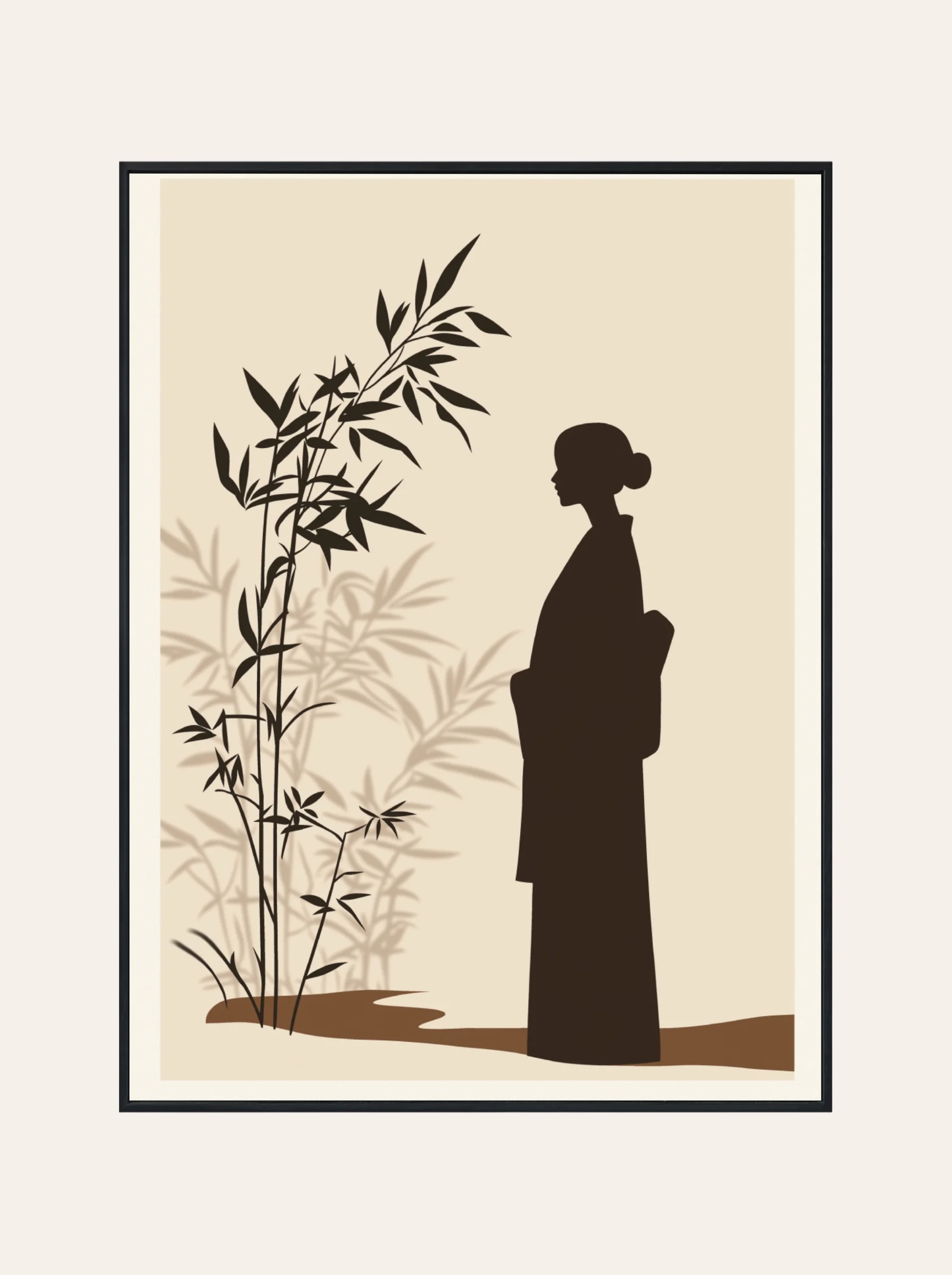 Plakat Kobieta w Kimono