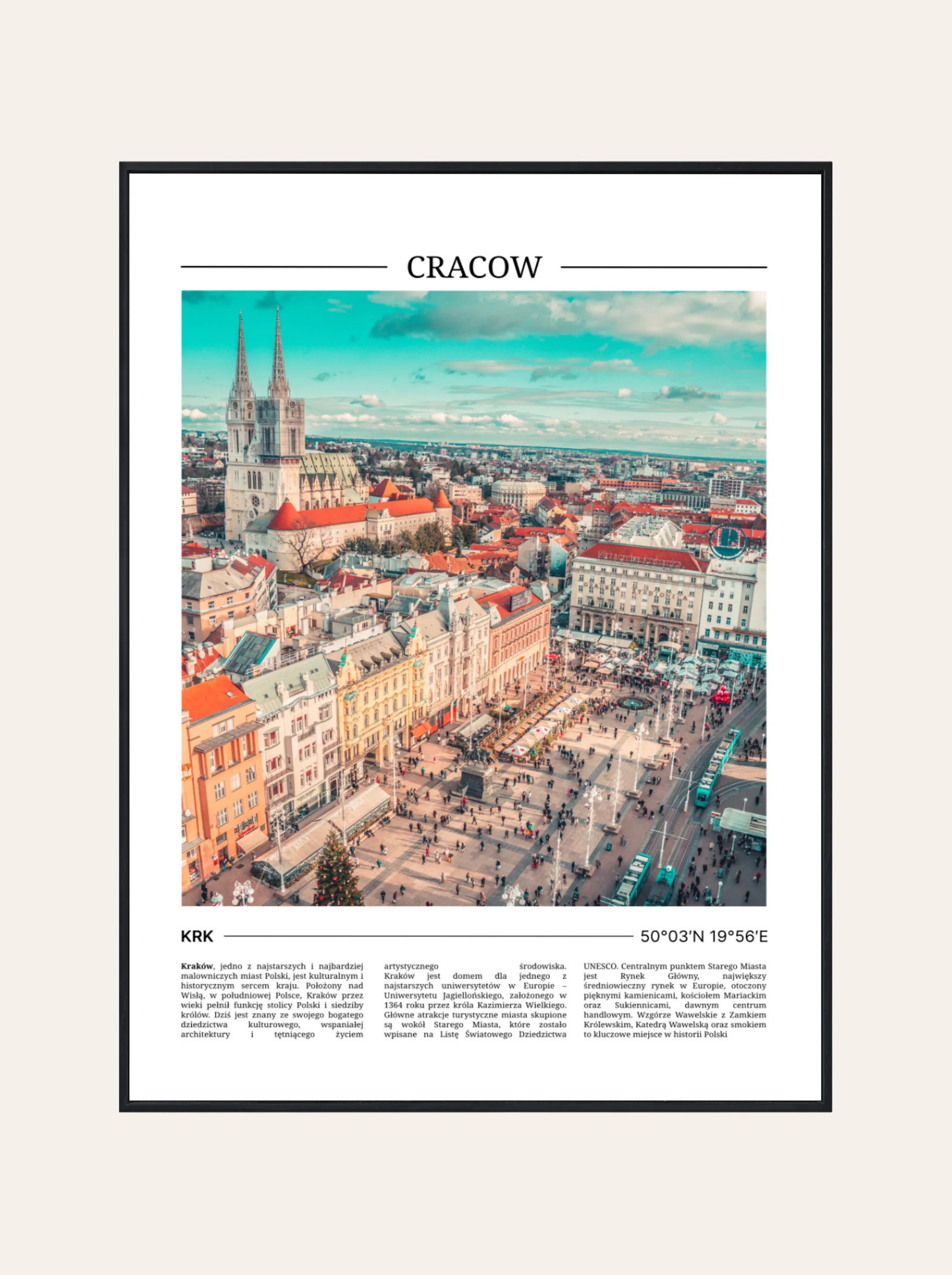 Plakat Kolor Kraków