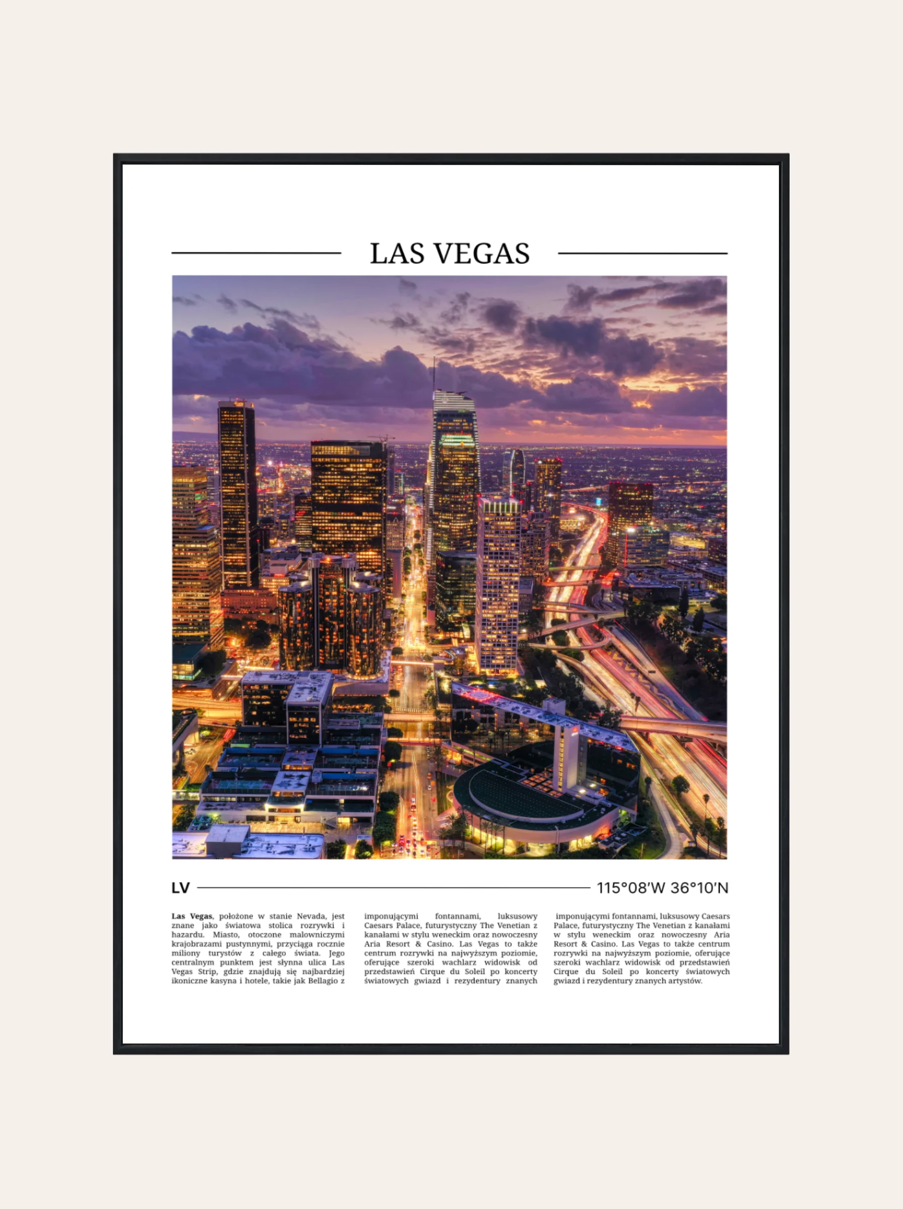 Plakat Kolor Las Vegas Nr. 1