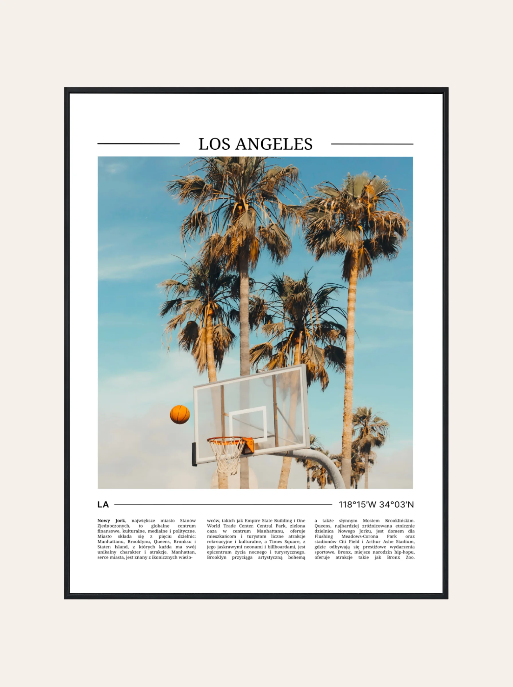 Plakat Kolor Los Angeles