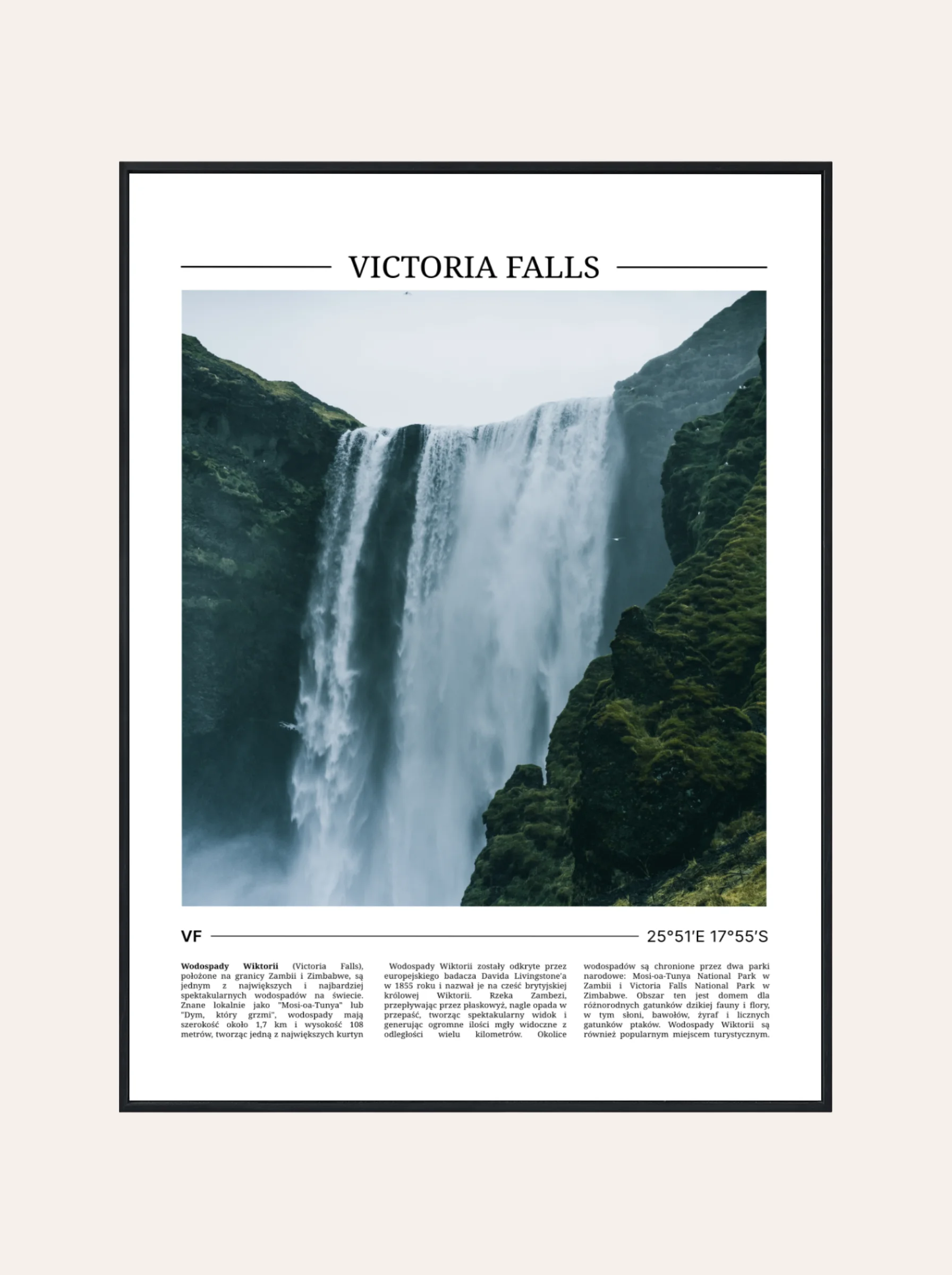 Plakat Kolor Victoria Falls