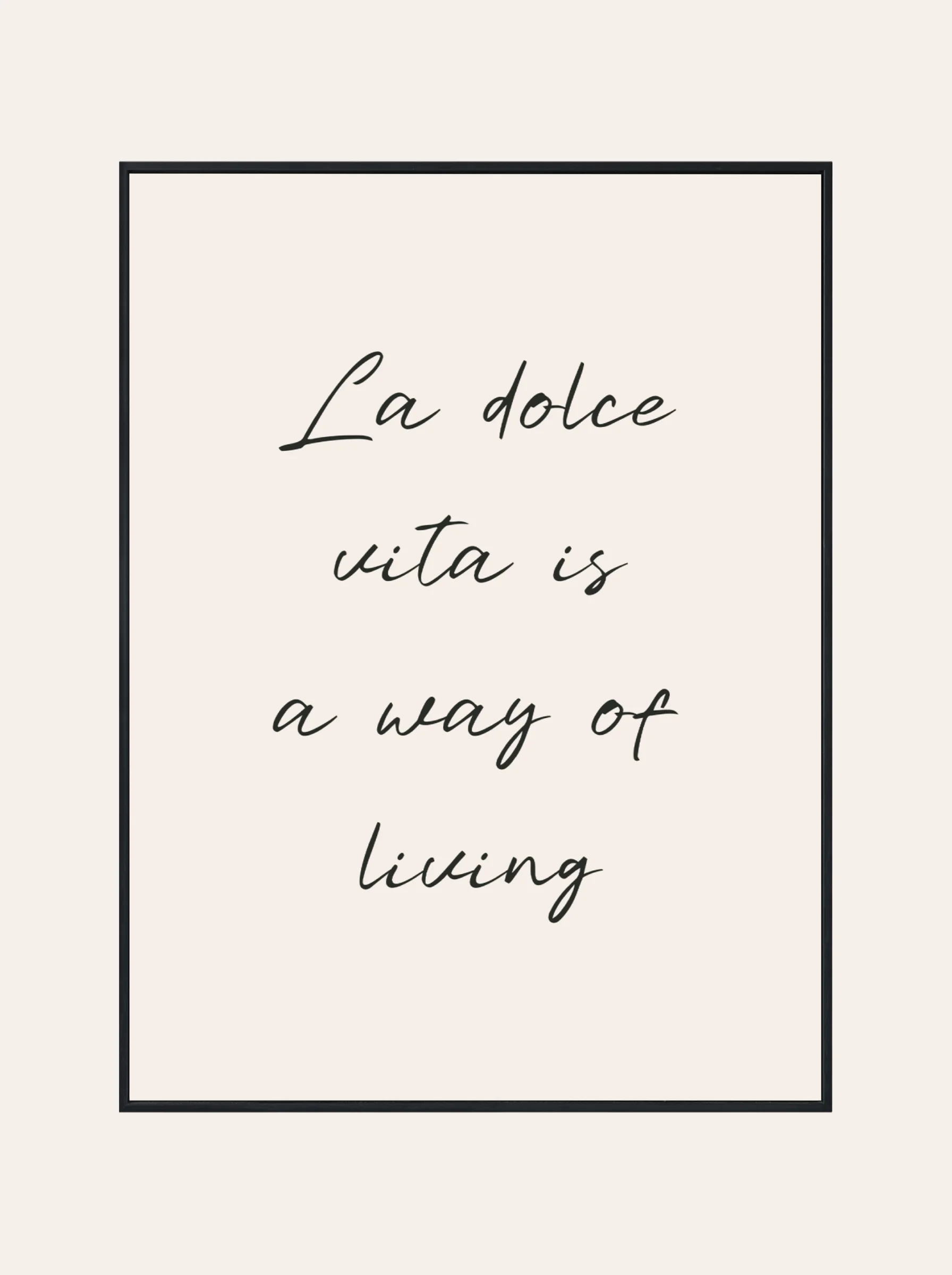 Plakat La Dolce Vita