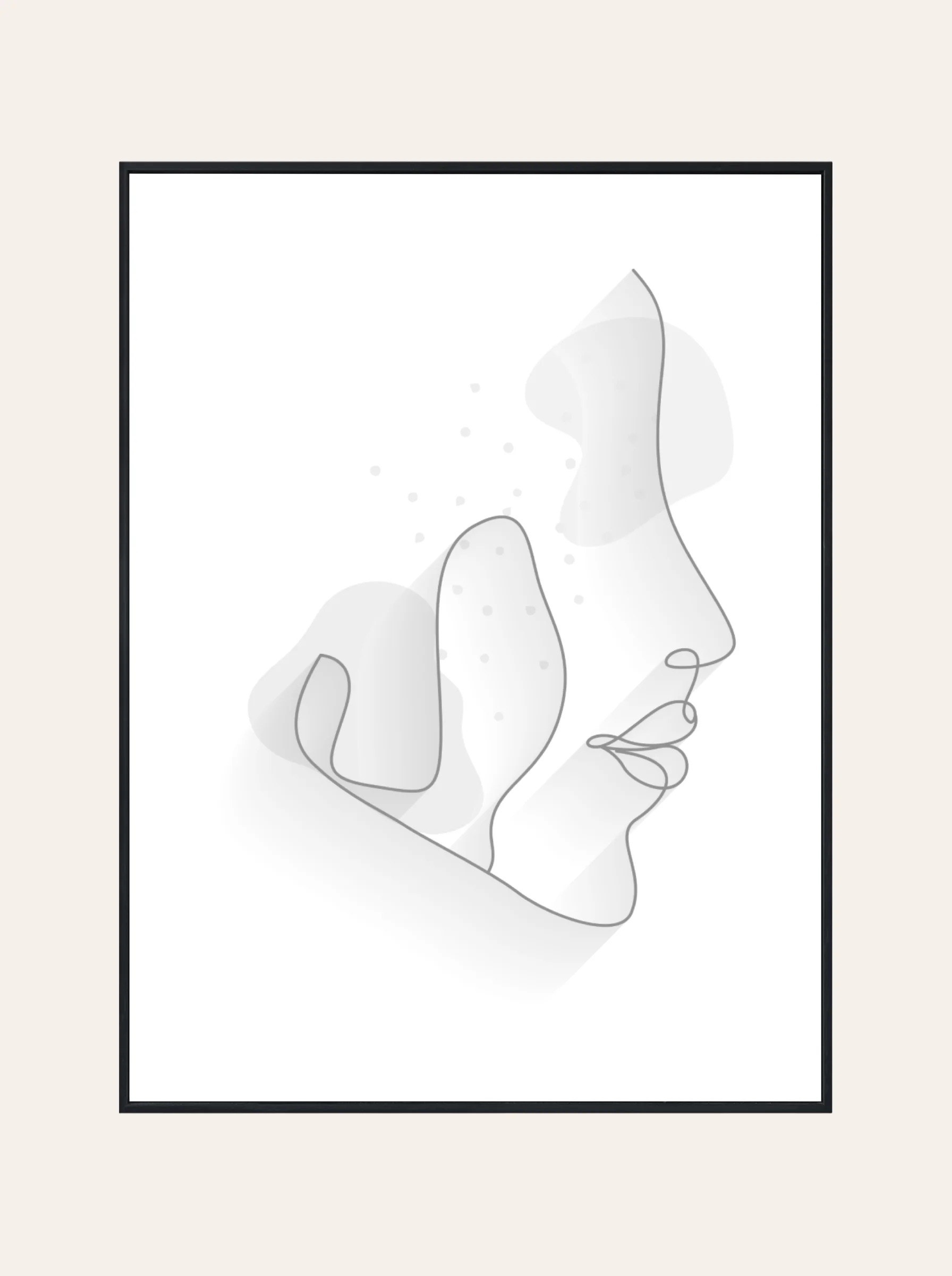 Plakat Linia Kobiecej Twarzy Nr. 7