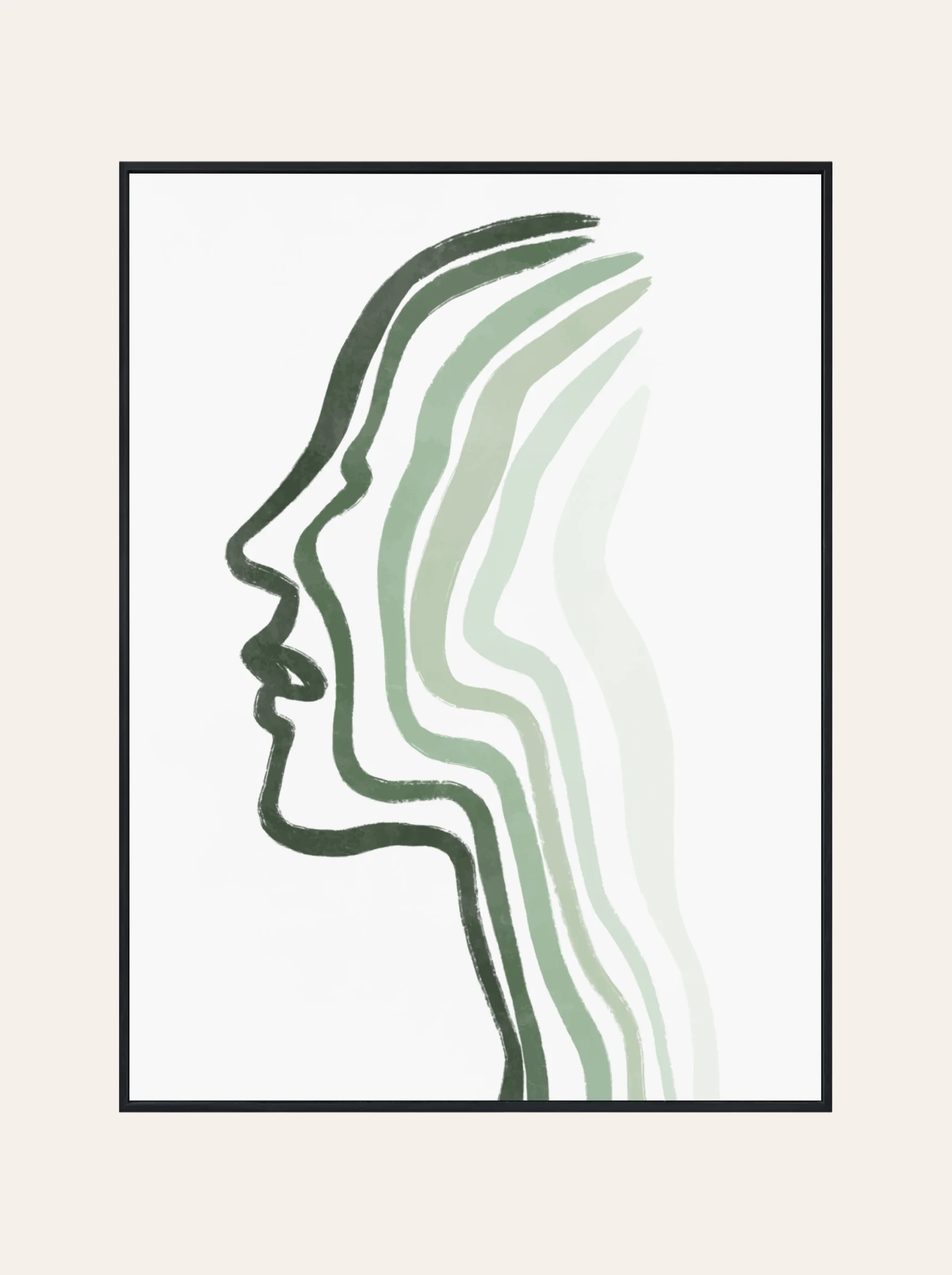 Plakat Liniowa Twarz