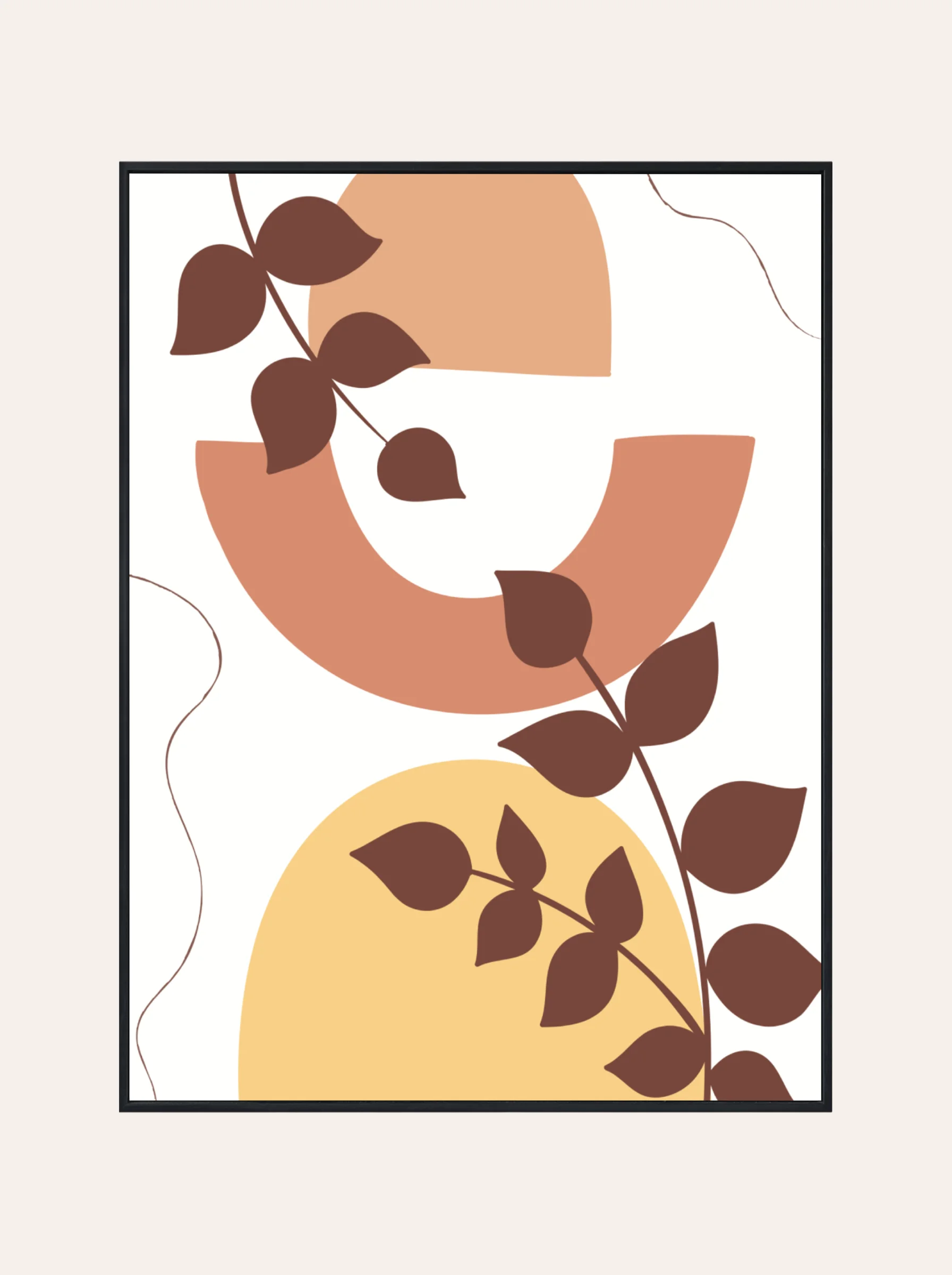 Plakat Liście Mocha Nr. 2