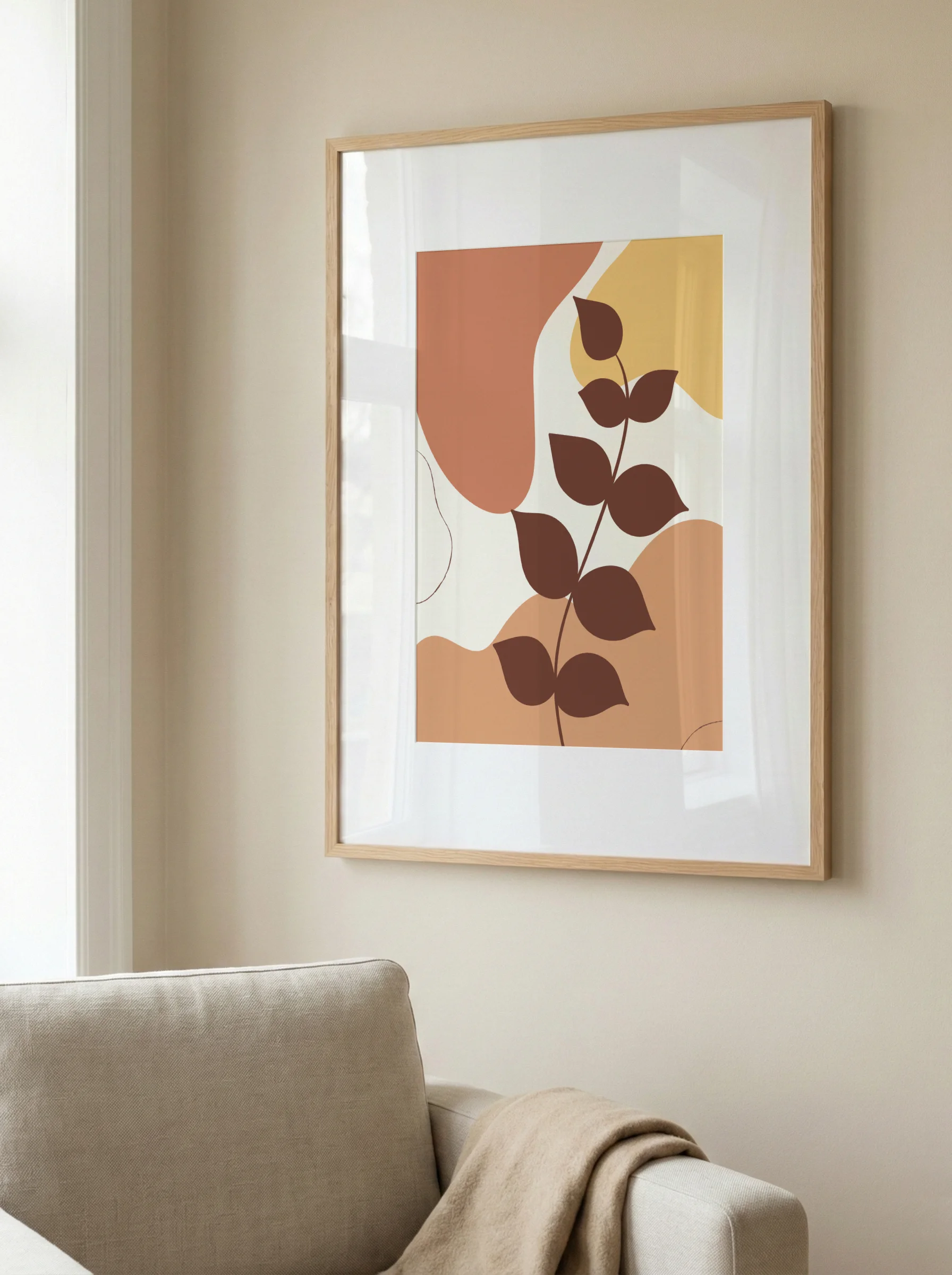 Plakat Liście Mocha Nr. 3 - obrazek 2
