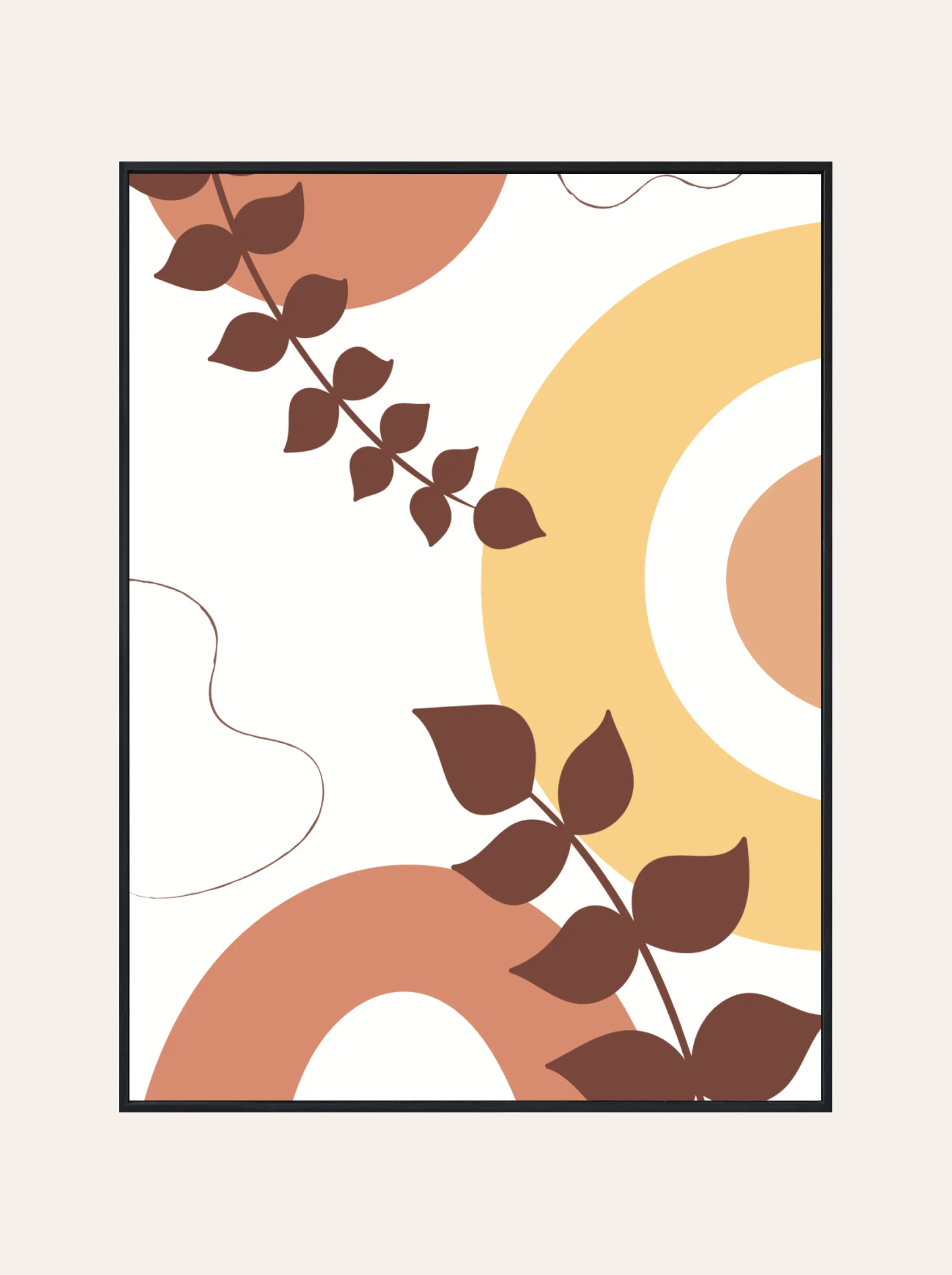 Plakat Liście Mocha Nr. 4