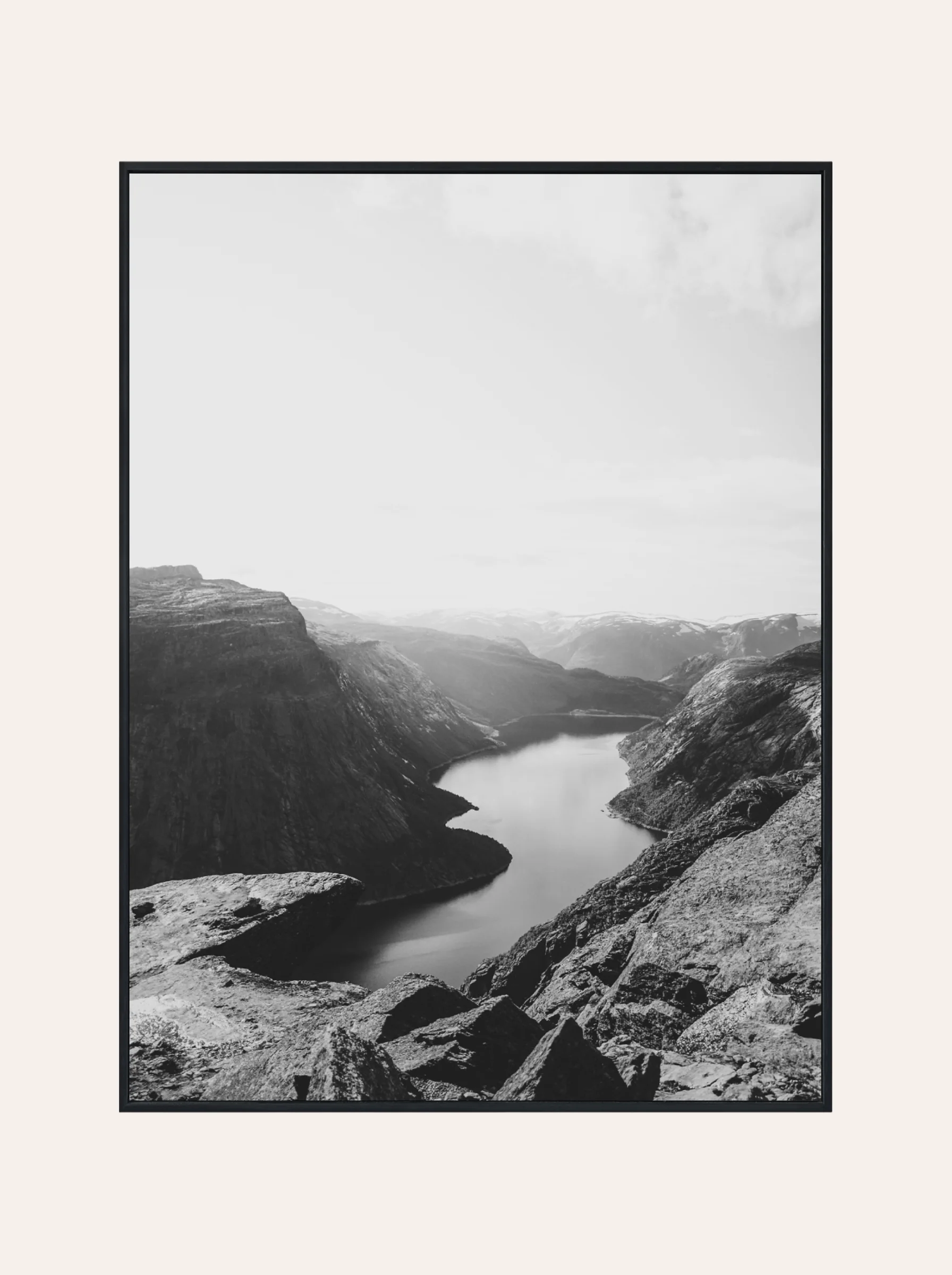 Plakat Monochromatyczne Góry Nr. 1
