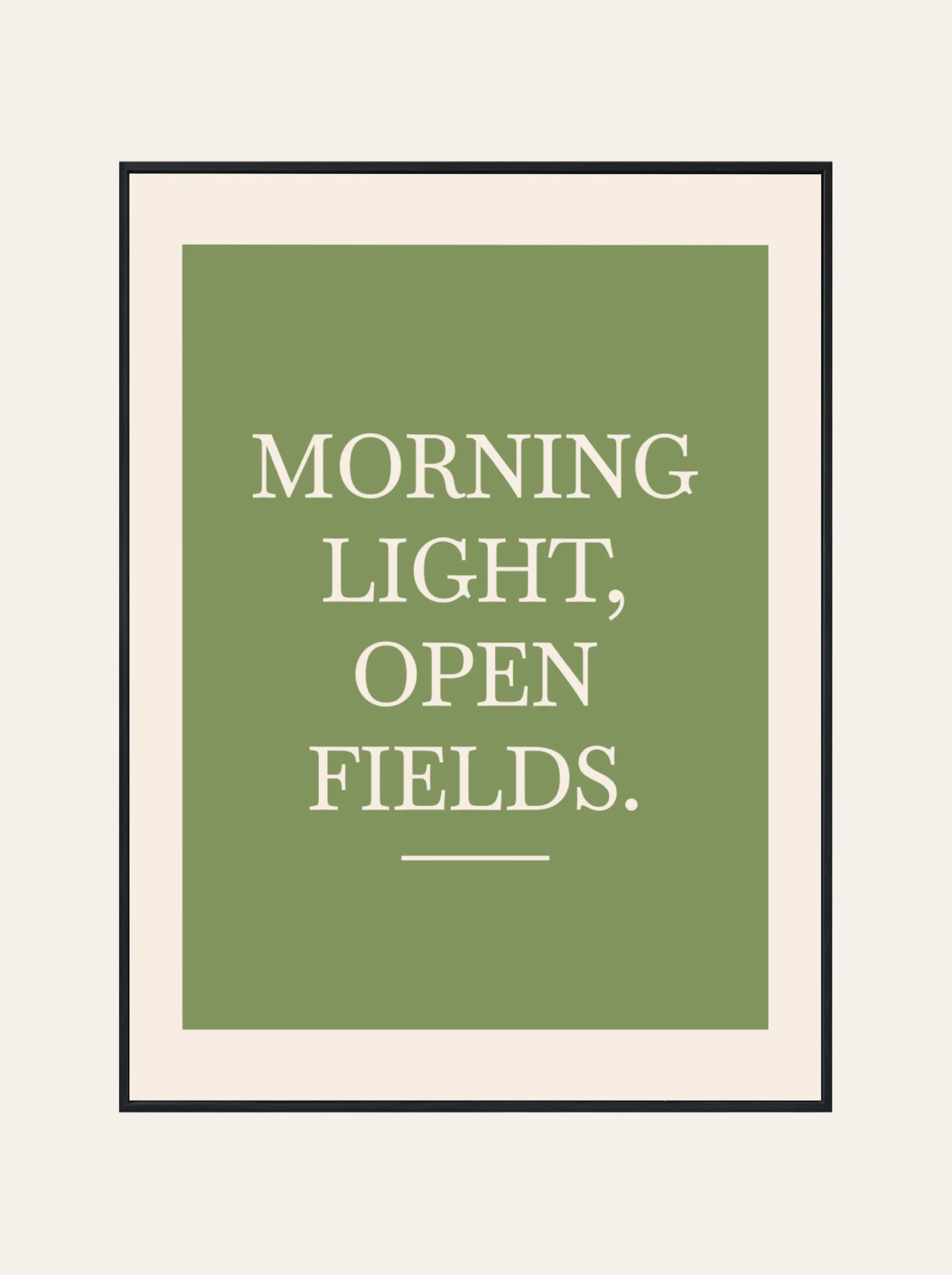Plakat Morning Light Open Fields