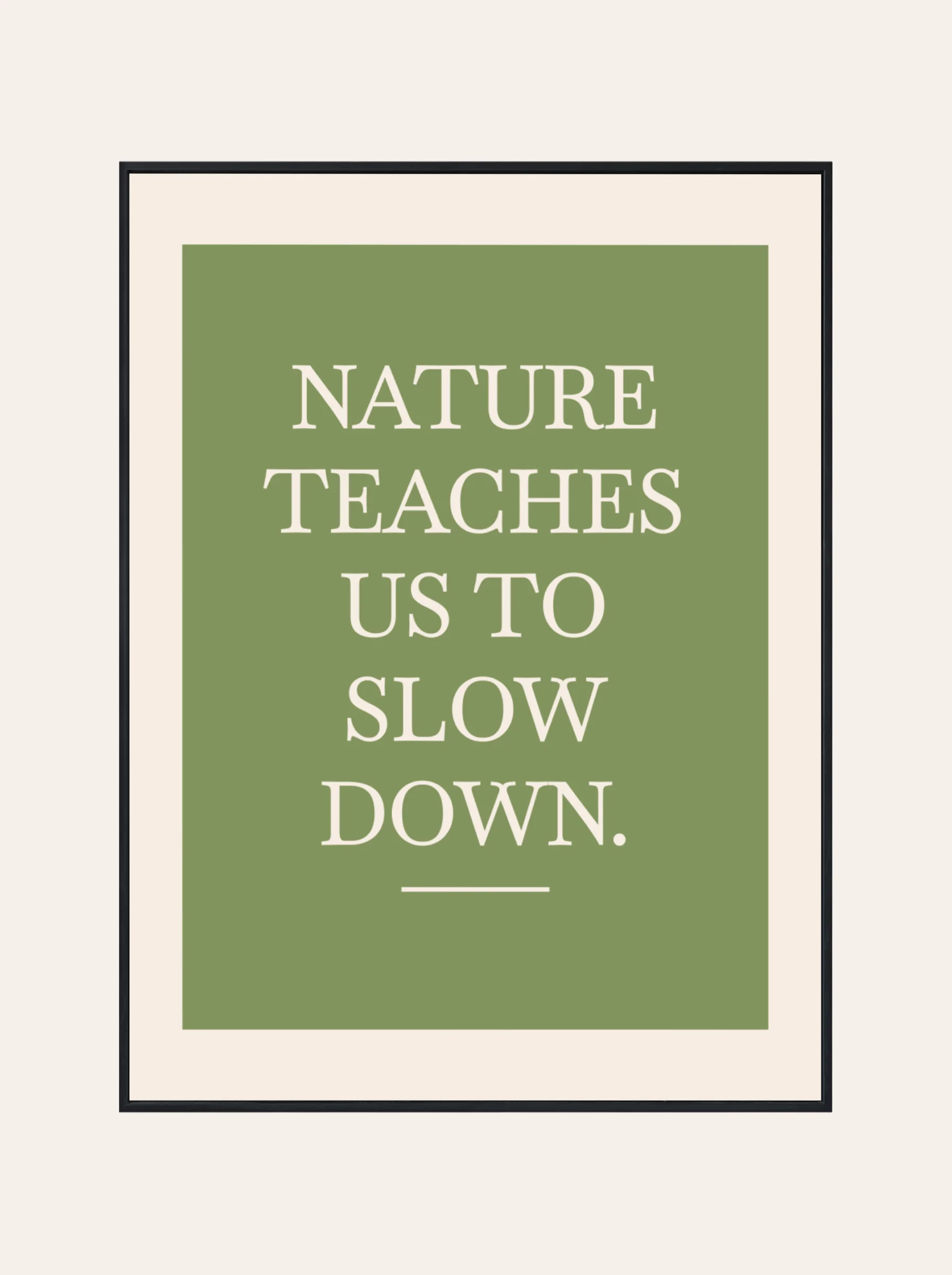 Plakat Nature Teaches us