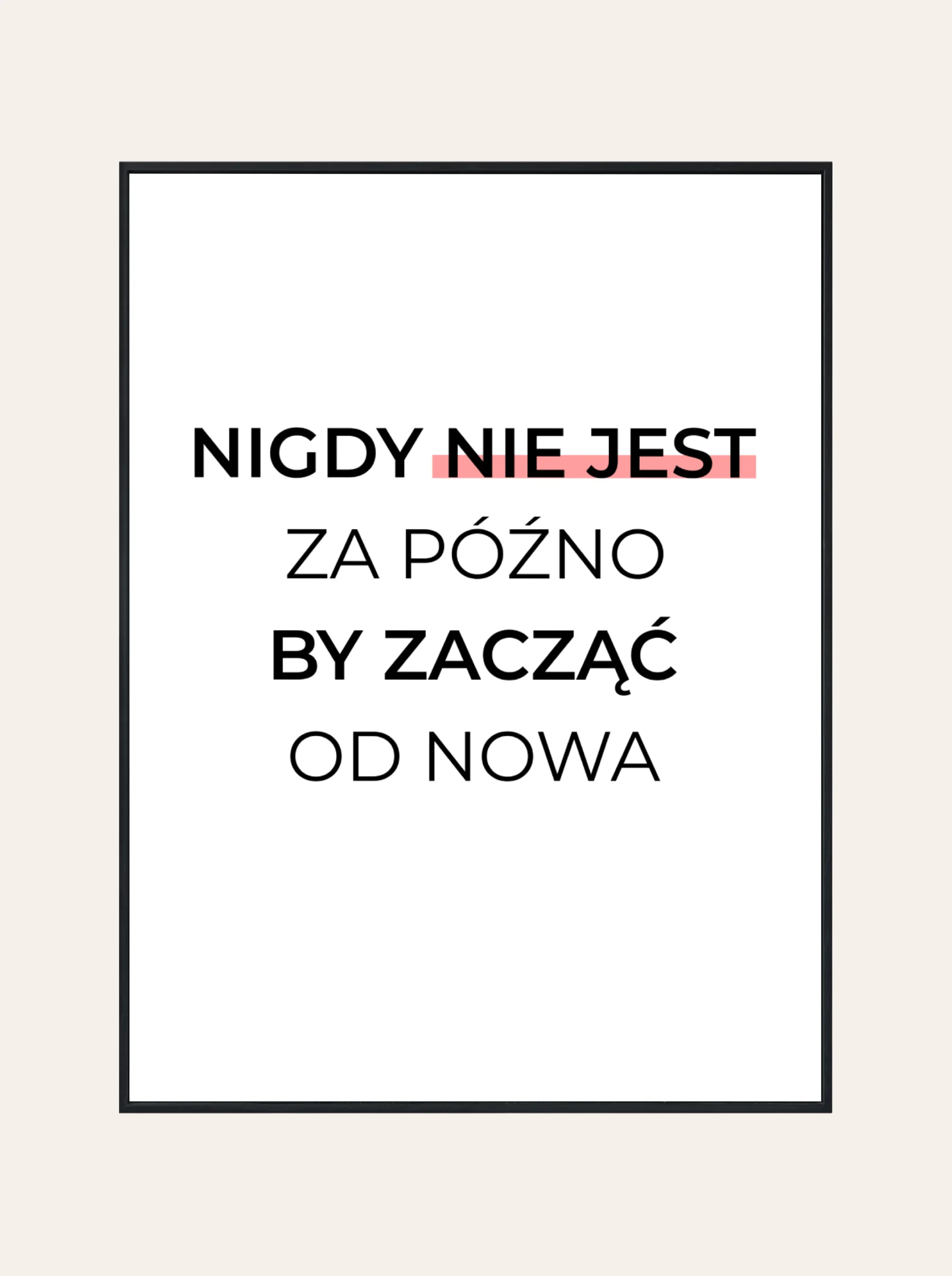Plakat Nidgy Nie Jest
