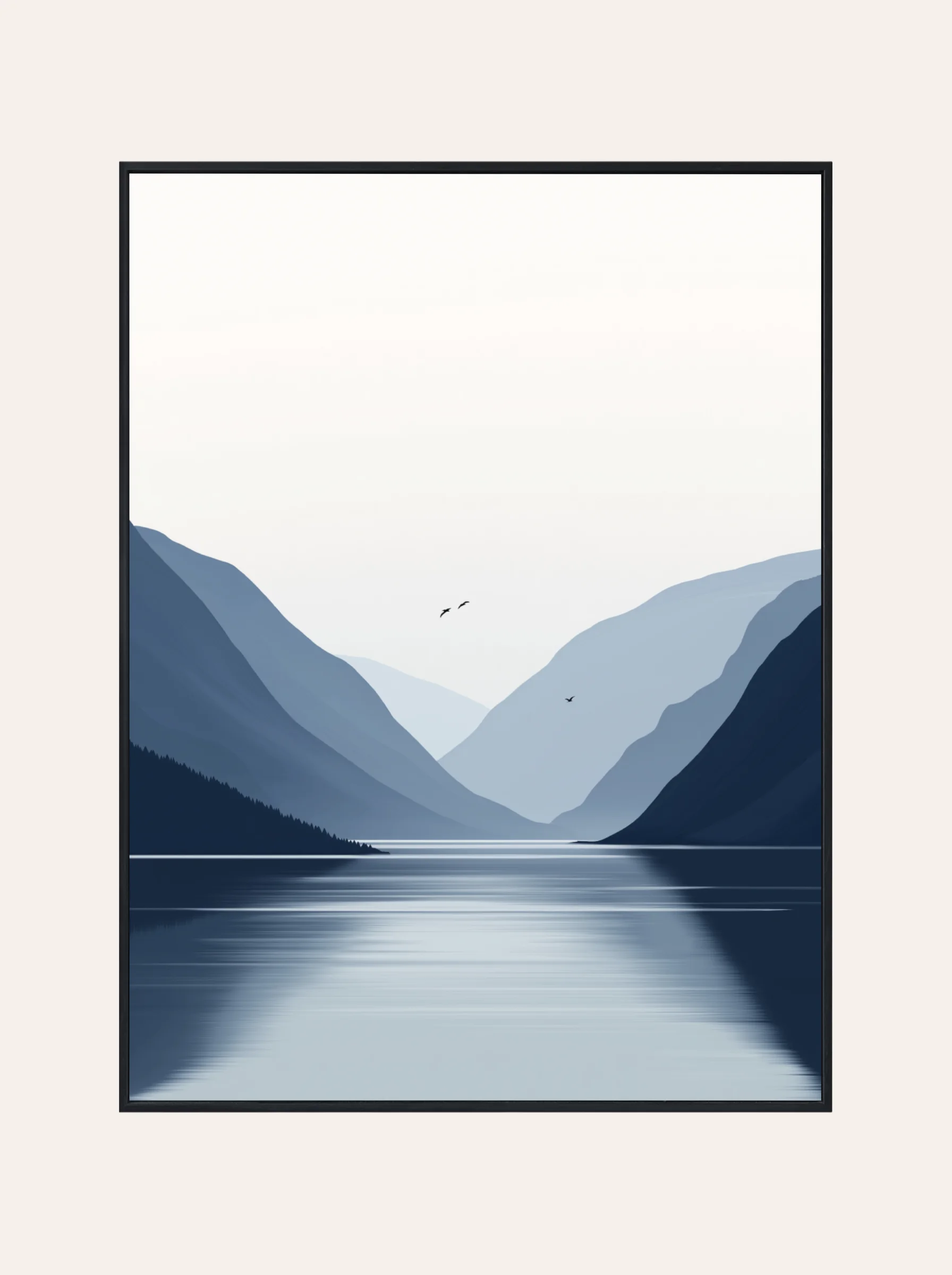 Plakat Niebieski Fiord