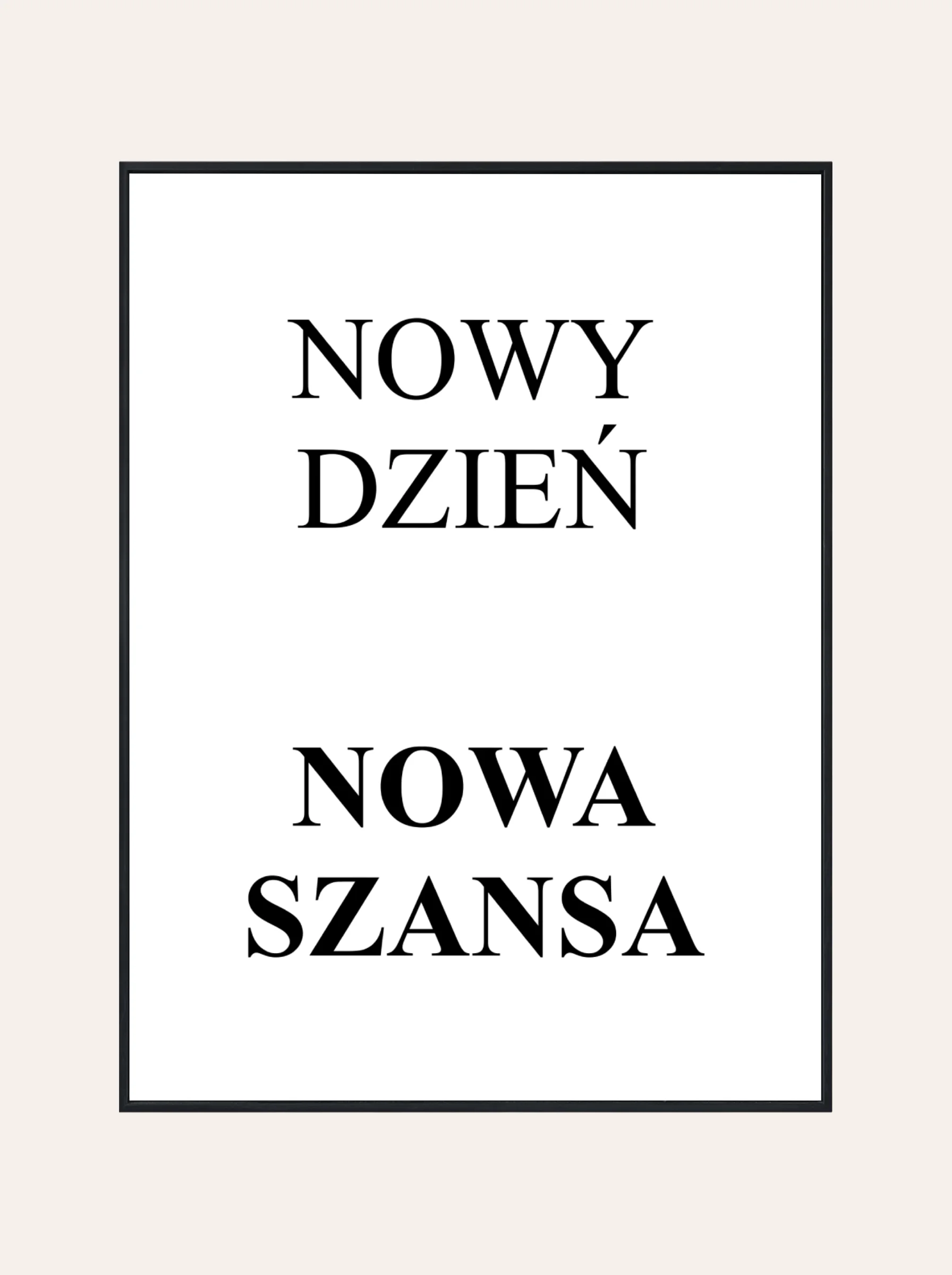 Plakat Nowy Dzień Nowa Szansa