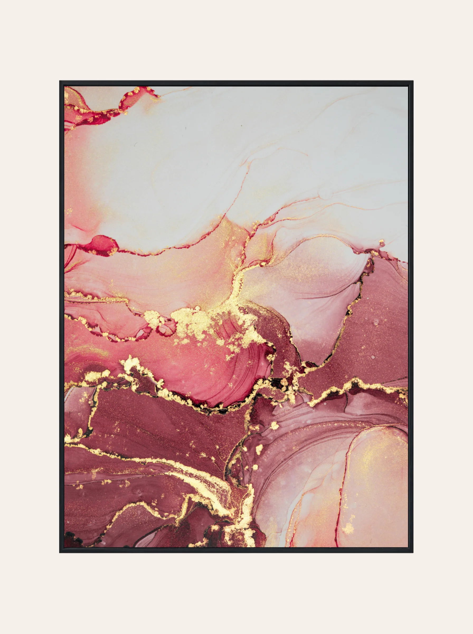 Plakat Różowy Marmur Nr. 1
