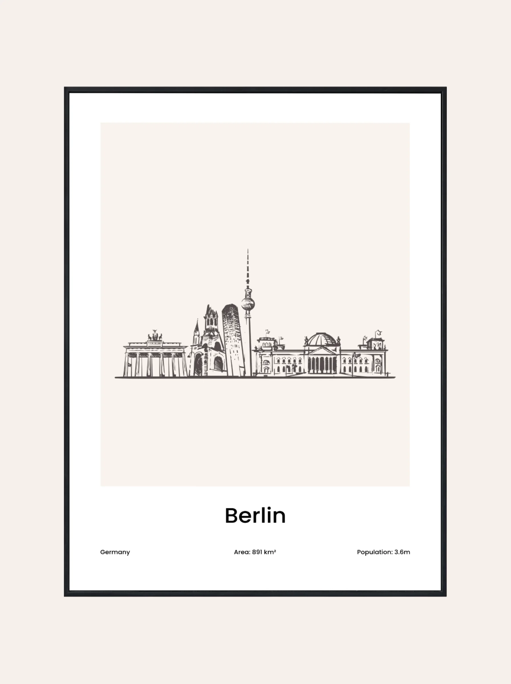 Plakat Rysunek Berlin