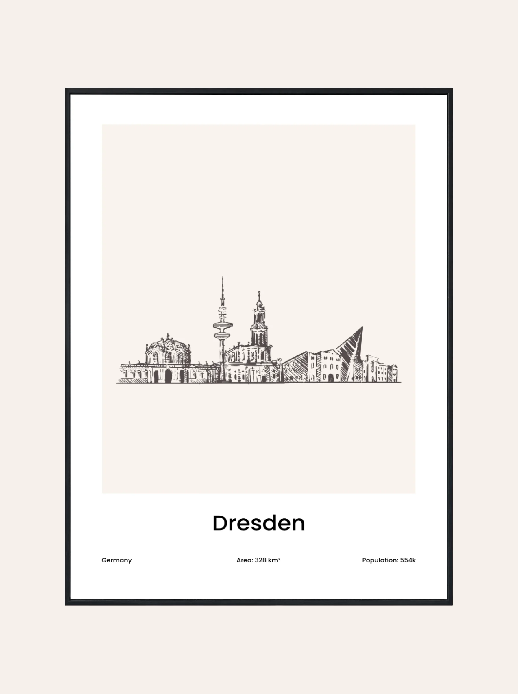 Plakat Rysunek Drezno