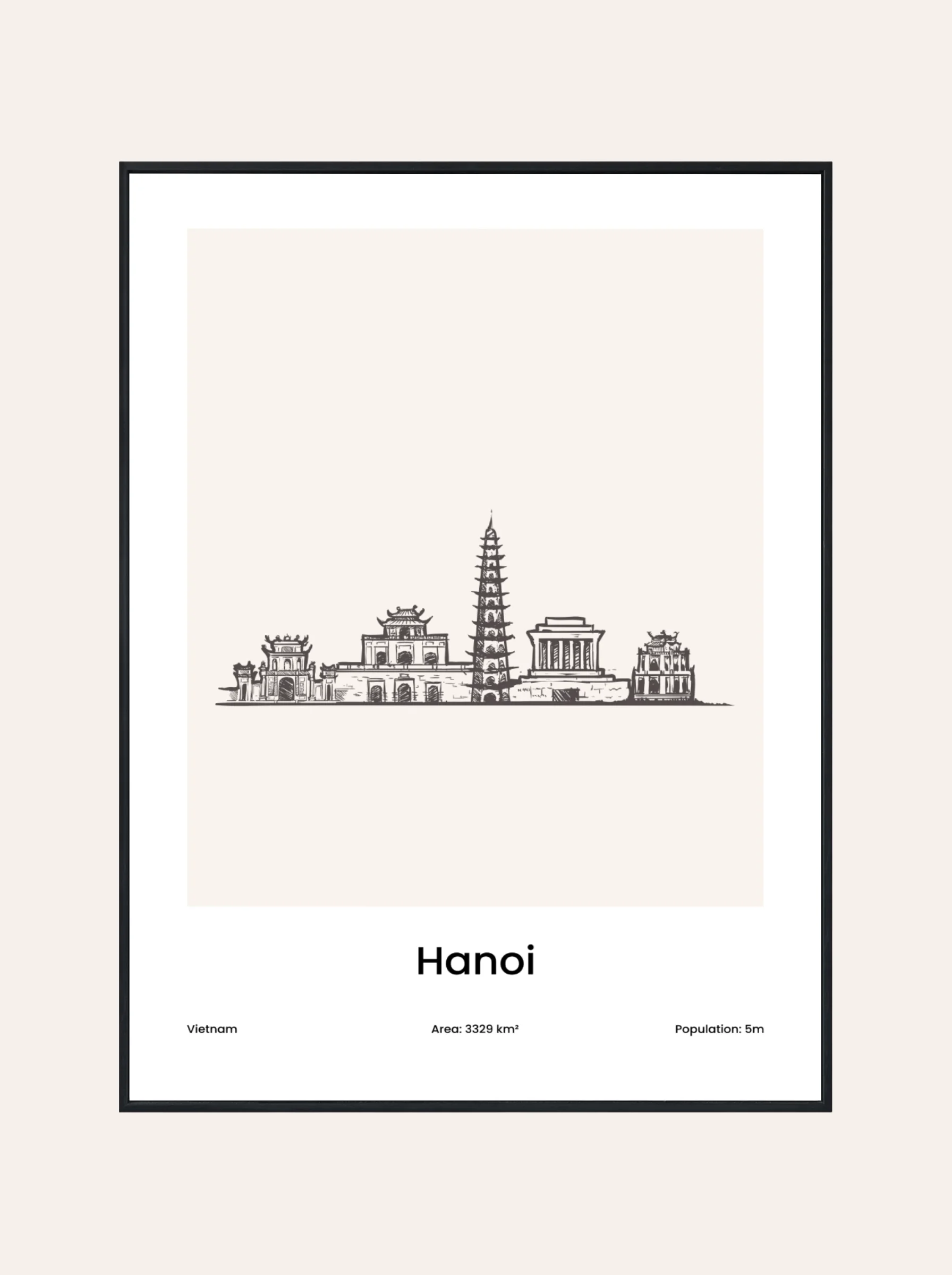Plakat Rysunek Hanoi