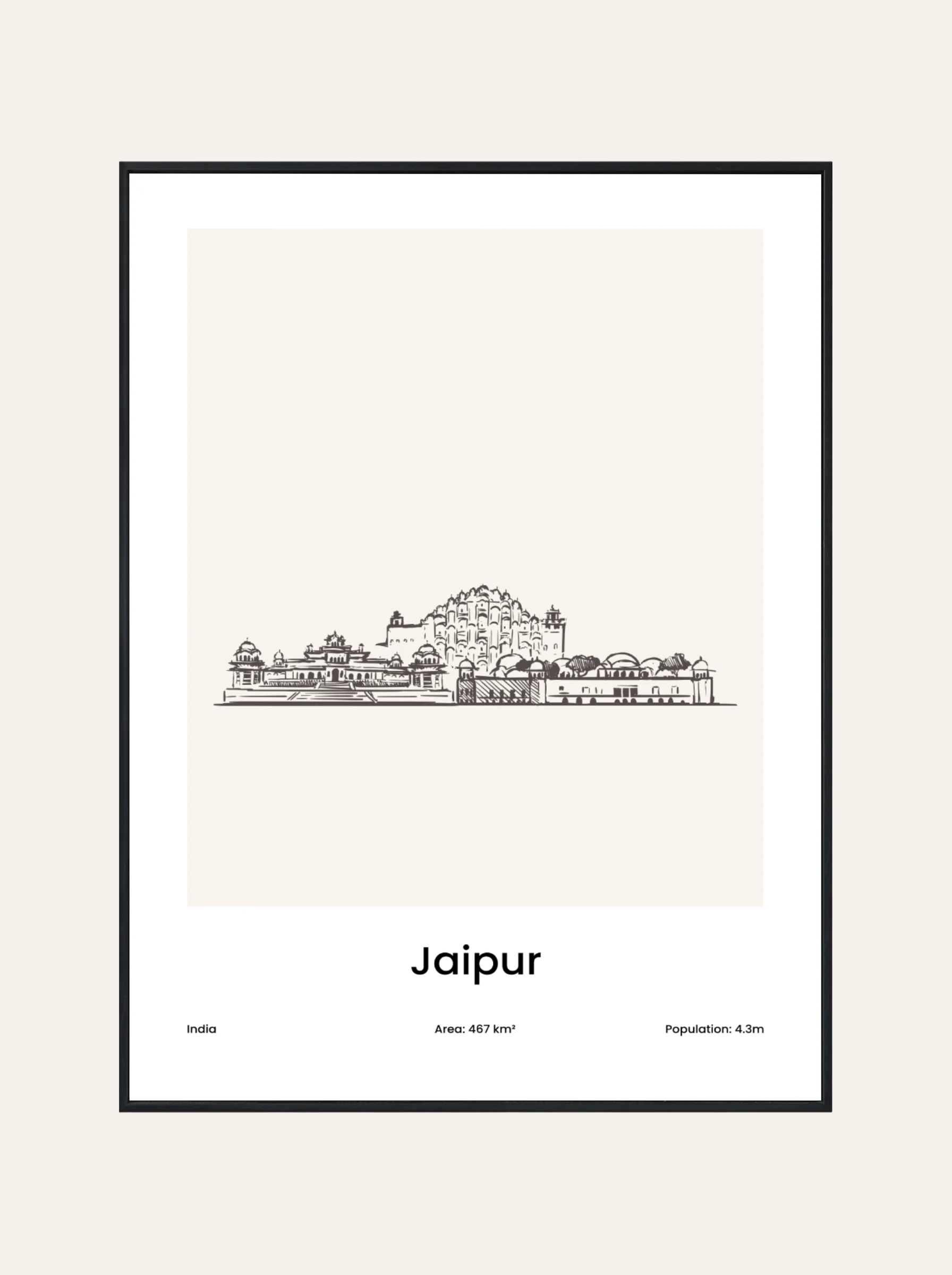 Plakat Rysunek Jaipur