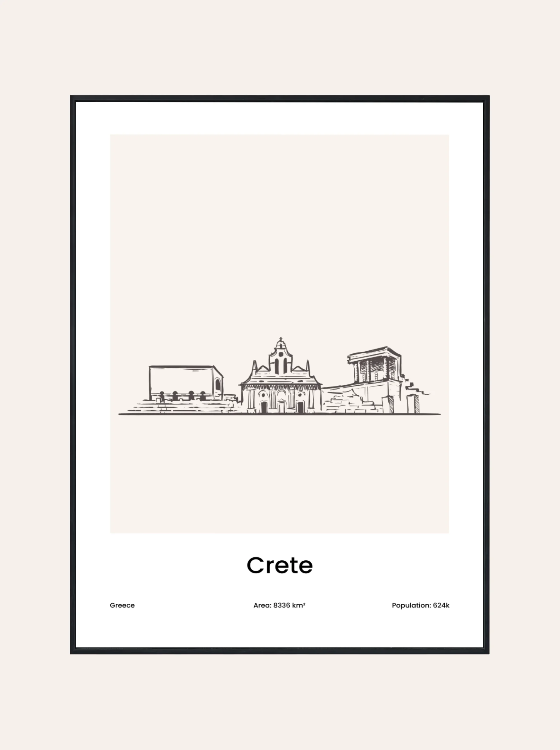 Plakat Rysunek Kreta