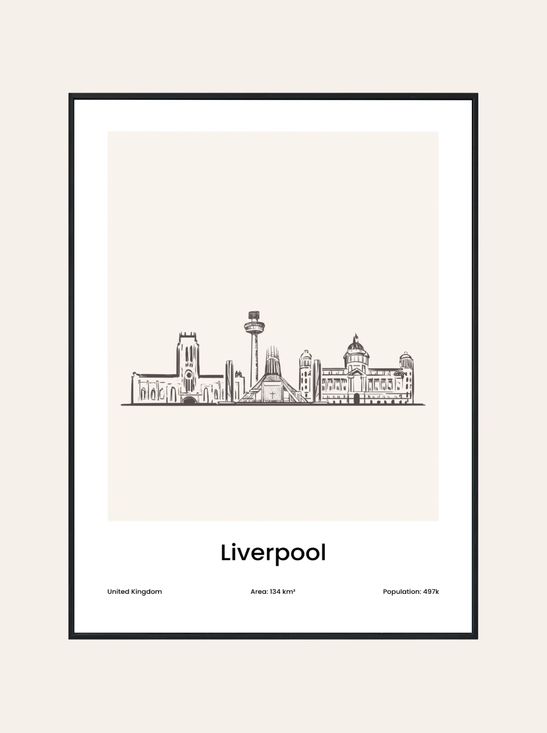 Plakat Rysunek Liverpool