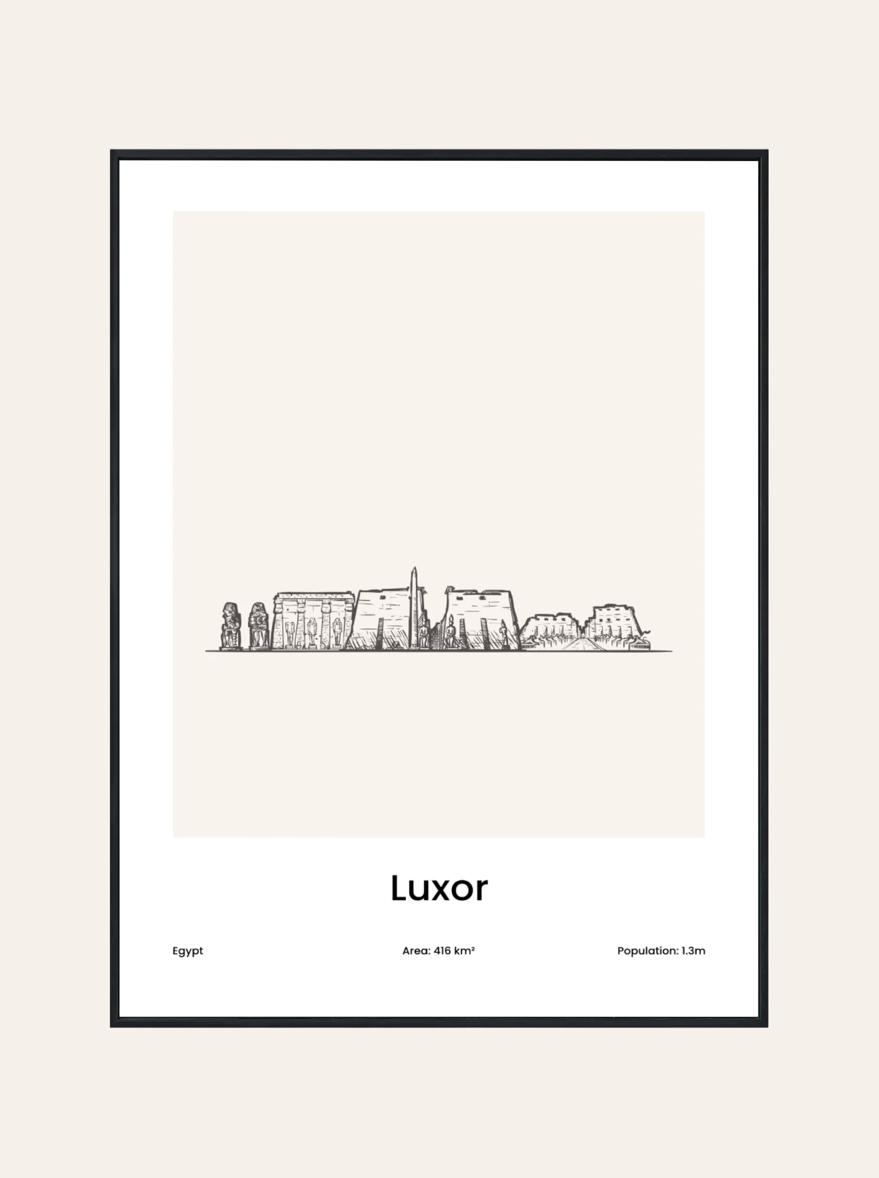 Plakat Rysunek Luksor