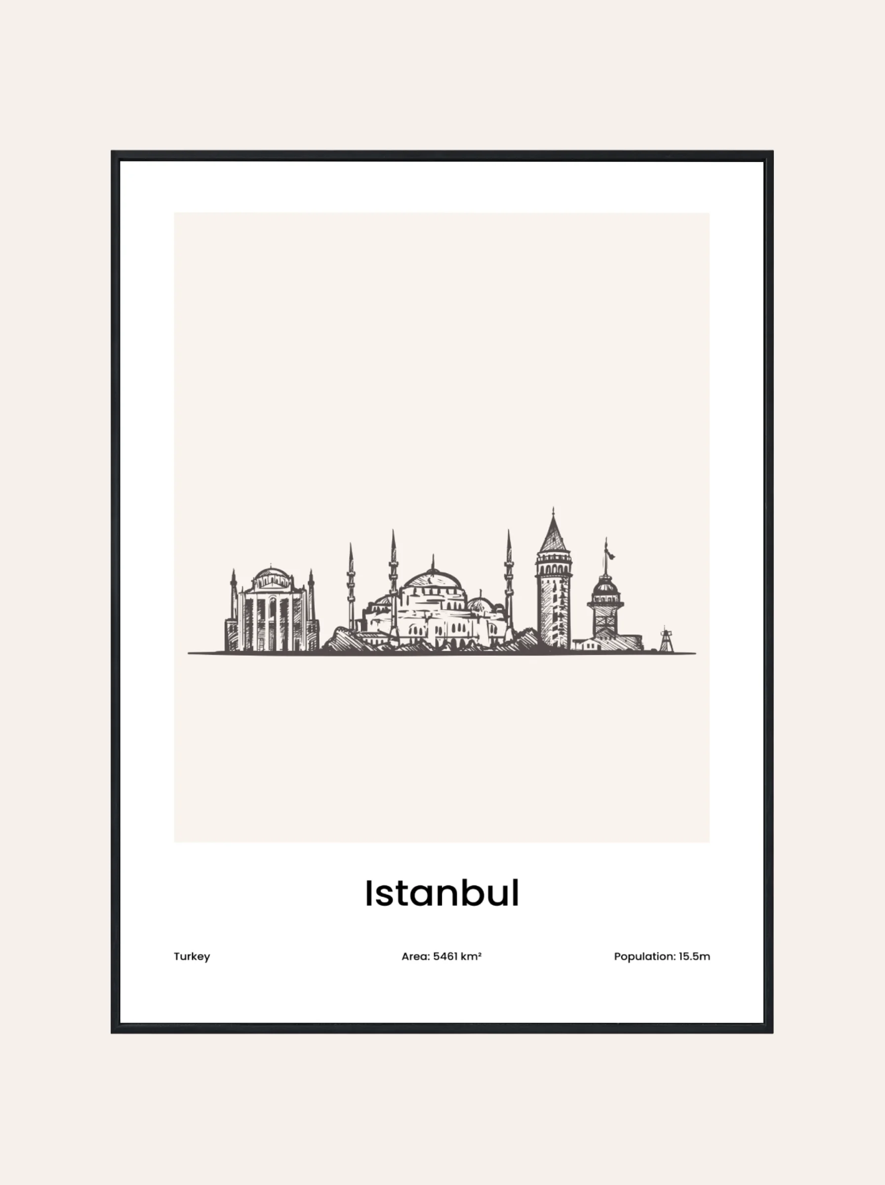 Plakat Rysunek Stambuł