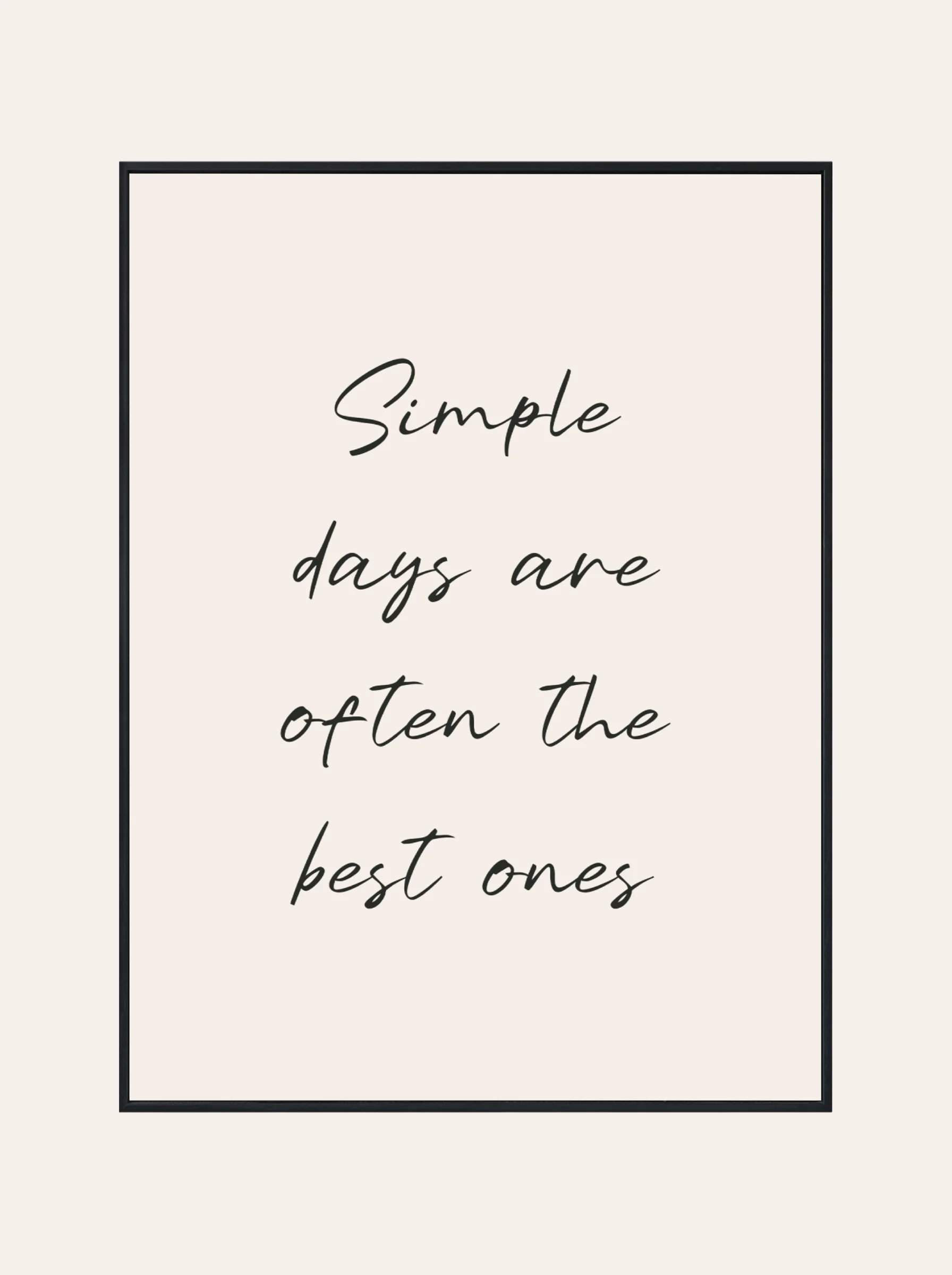 Plakat Simple Days