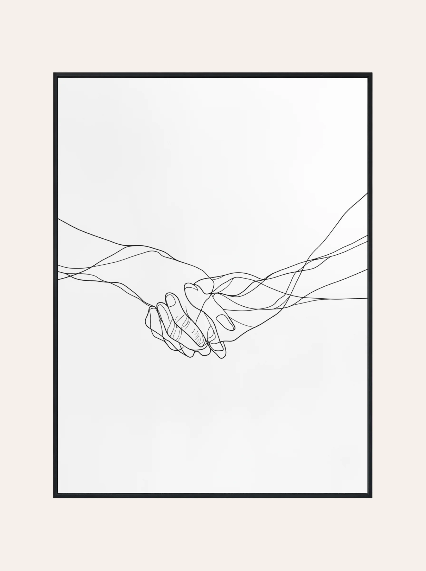 Plakat Splecione Dłonie