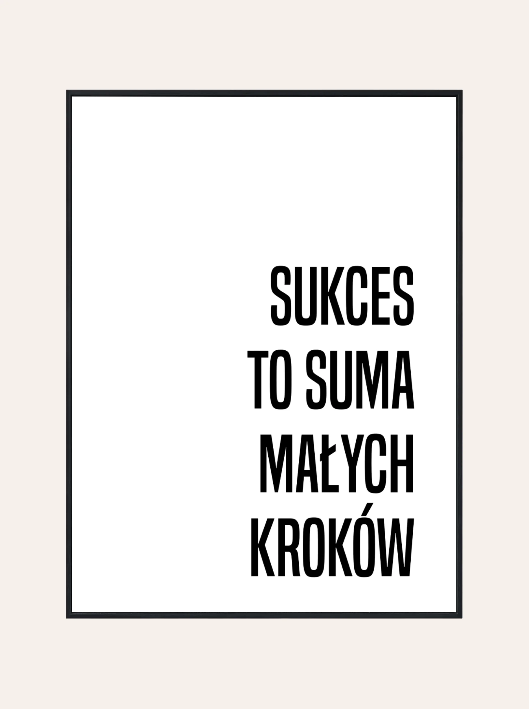 Plakat Sukces to Suma