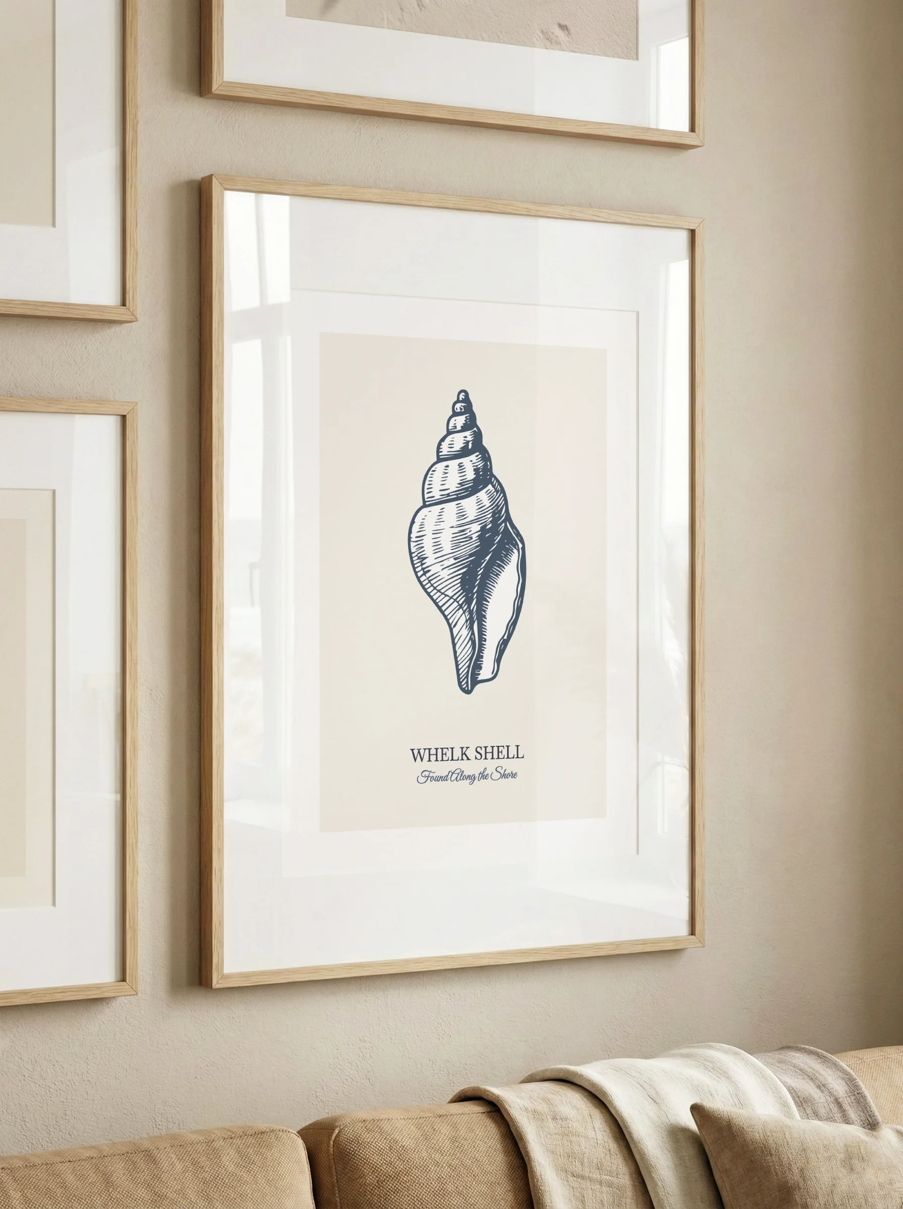Plakat Whelk Shell Błękit - obrazek 2